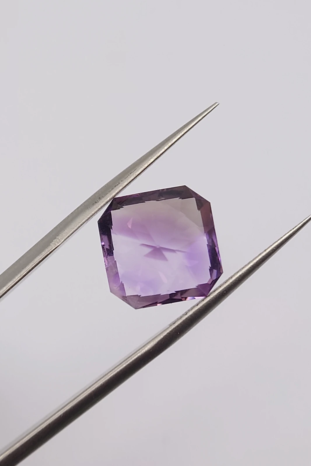 7 ct Natural Amethyst Square Barion Cut From Nigeria — view 2