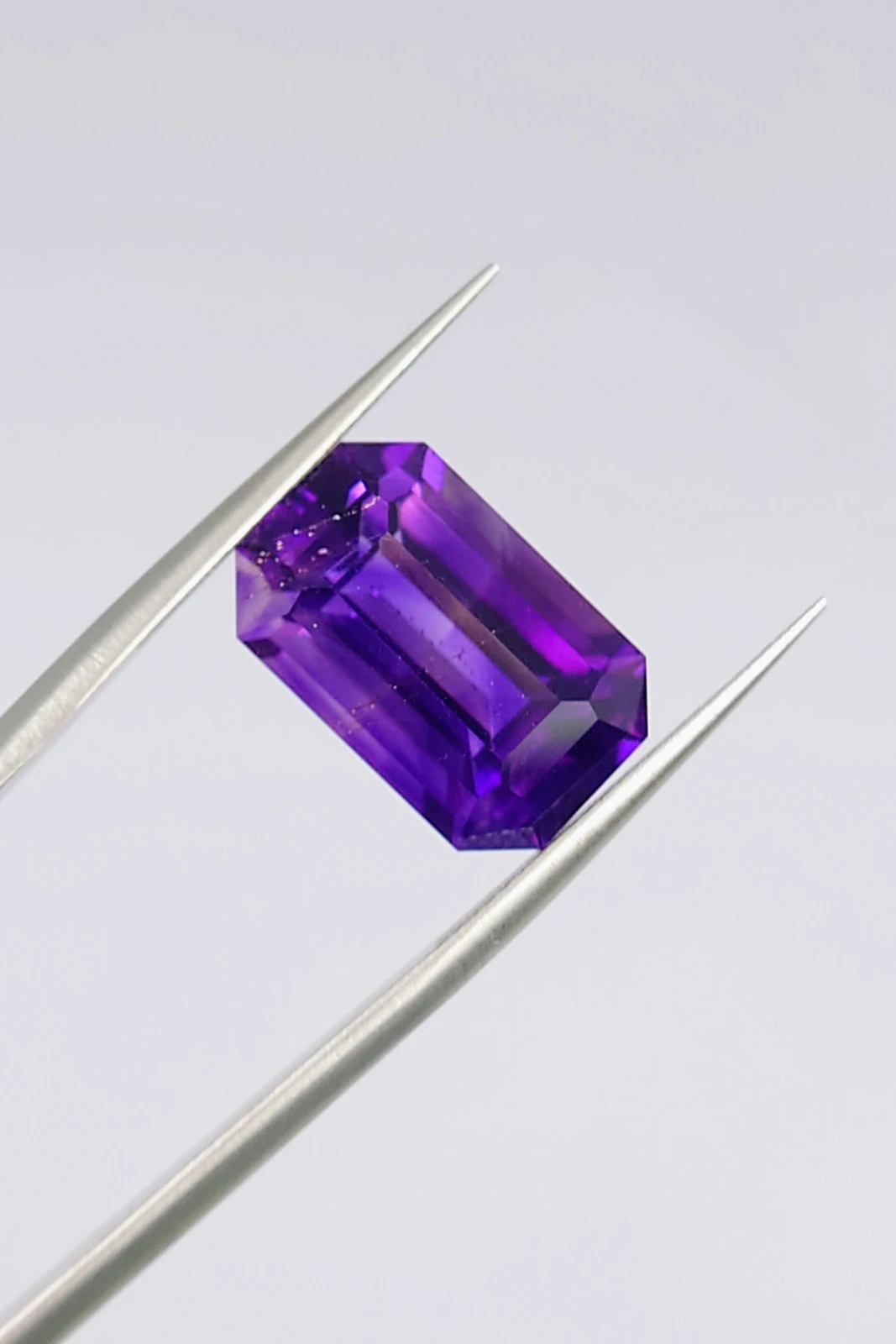 8.2ct Natural  Purple Siberian Type Amethyst Emerald Cut  From Nigeria — view 6