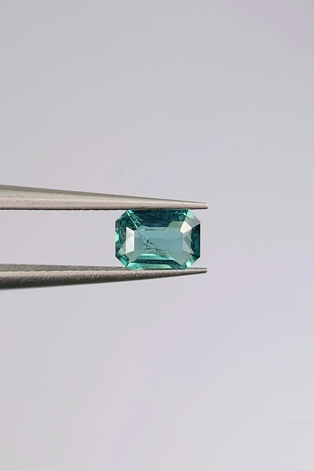 0.5ct Lagoon Green Tourmaline Emerald Cut From Afghanistan — view 4