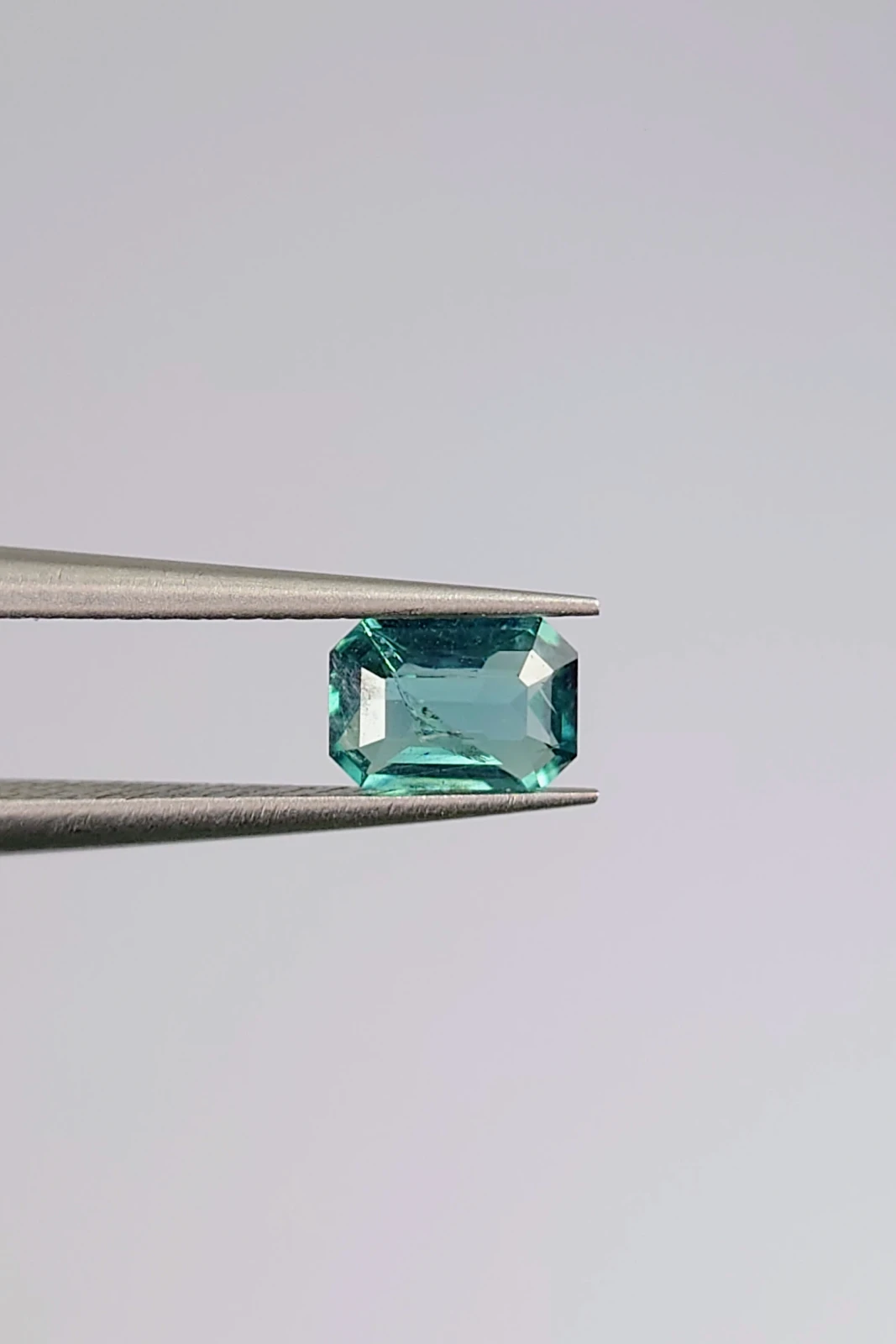0.5ct Lagoon Green Tourmaline Emerald Cut From Afghanistan — view 5