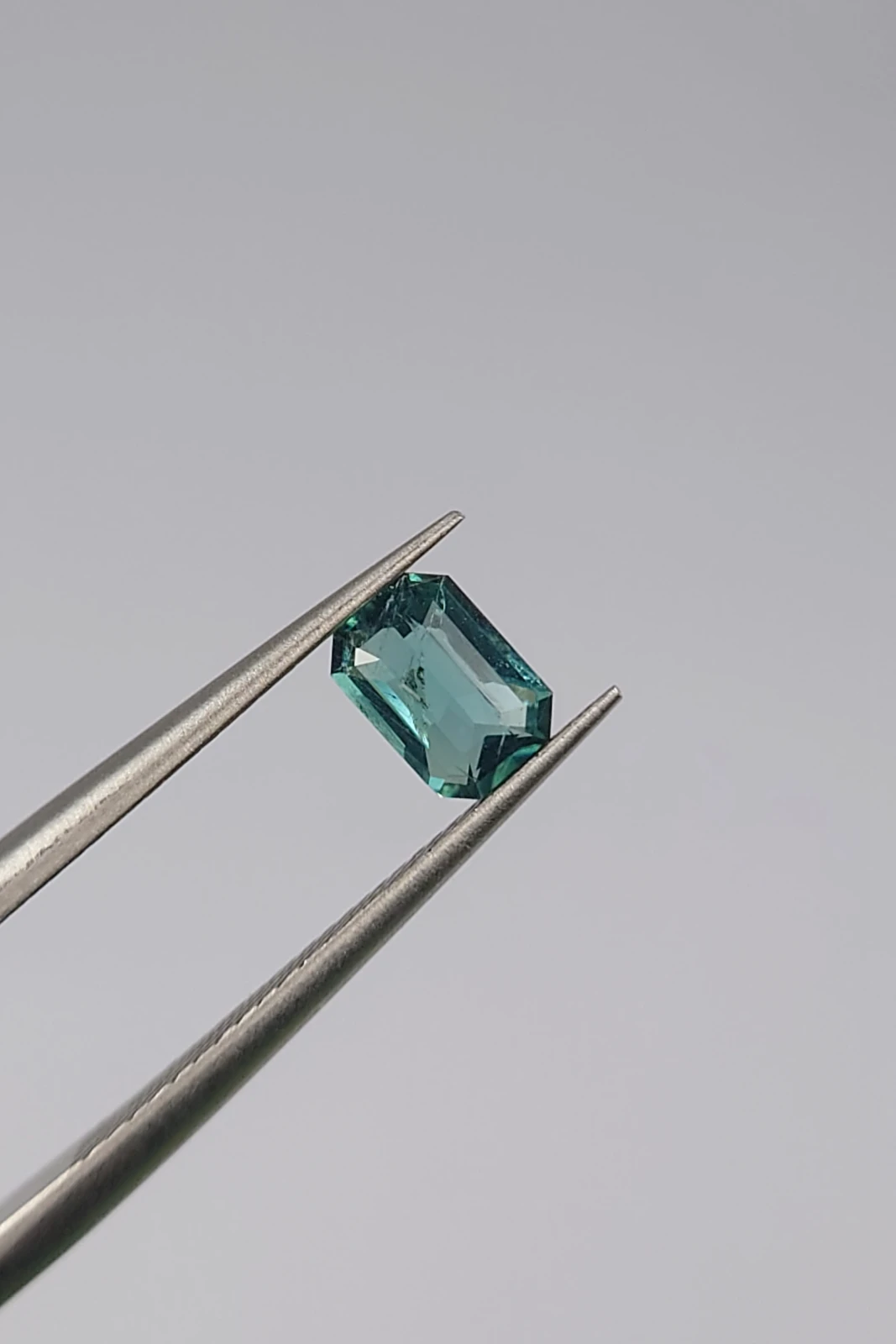 0.5ct Lagoon Green Tourmaline Emerald Cut From Afghanistan — view 7
