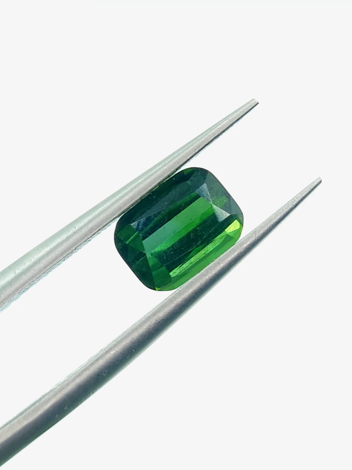 1.21ct Natural Forest Green Tourmaline Cushion Cut Loose Gemstone From Afghanistan — view 1