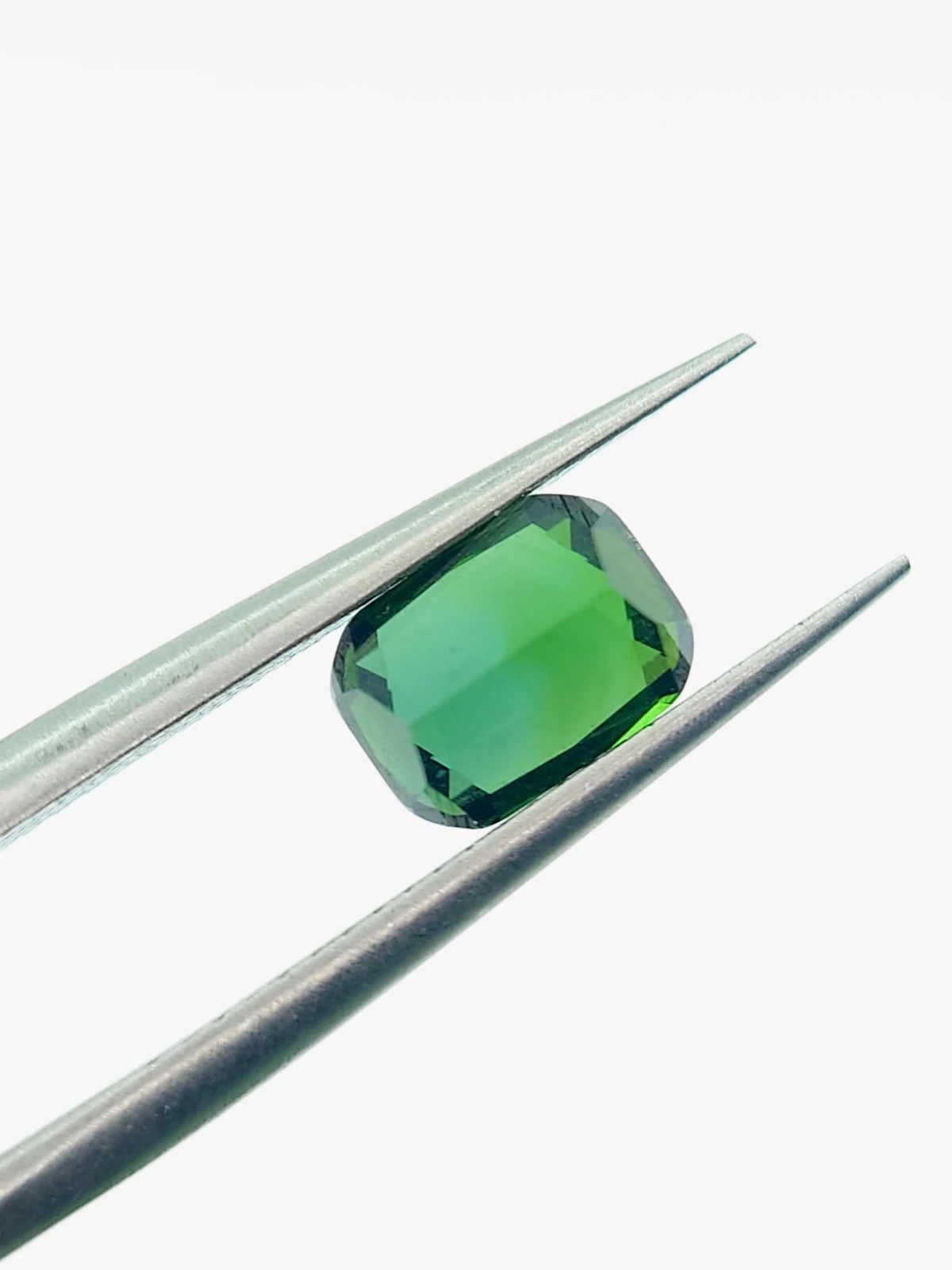 1.21ct Natural Forest Green Tourmaline Cushion Cut Loose Gemstone From Afghanistan — view 2