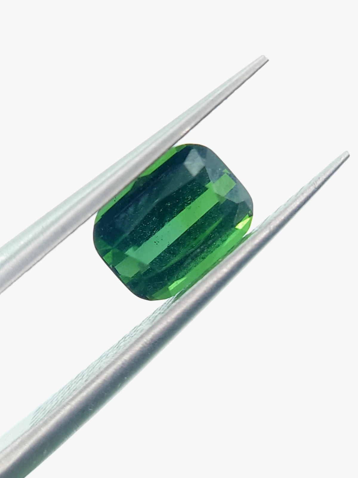 1.21ct Natural Forest Green Tourmaline Cushion Cut Loose Gemstone From Afghanistan — view 3