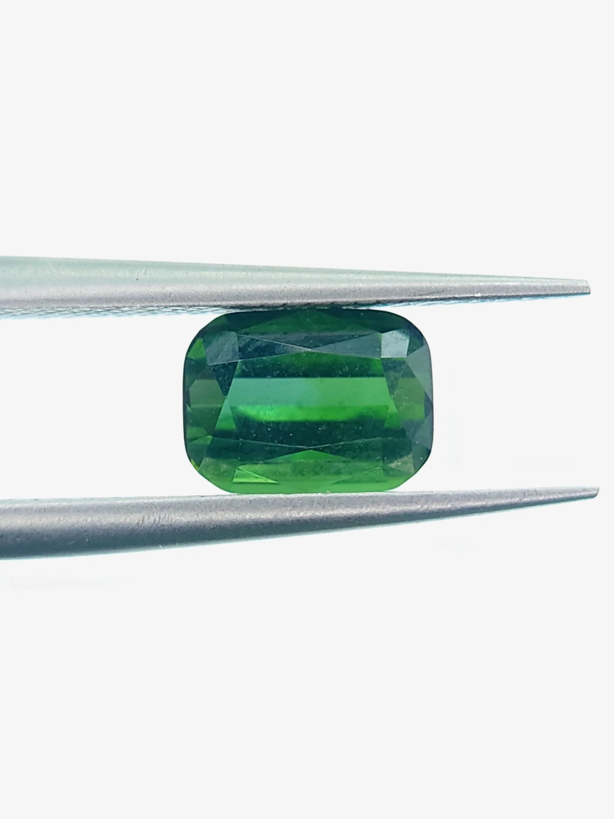 1.21ct Natural Forest Green Tourmaline Cushion Cut Loose Gemstone From Afghanistan — view 4