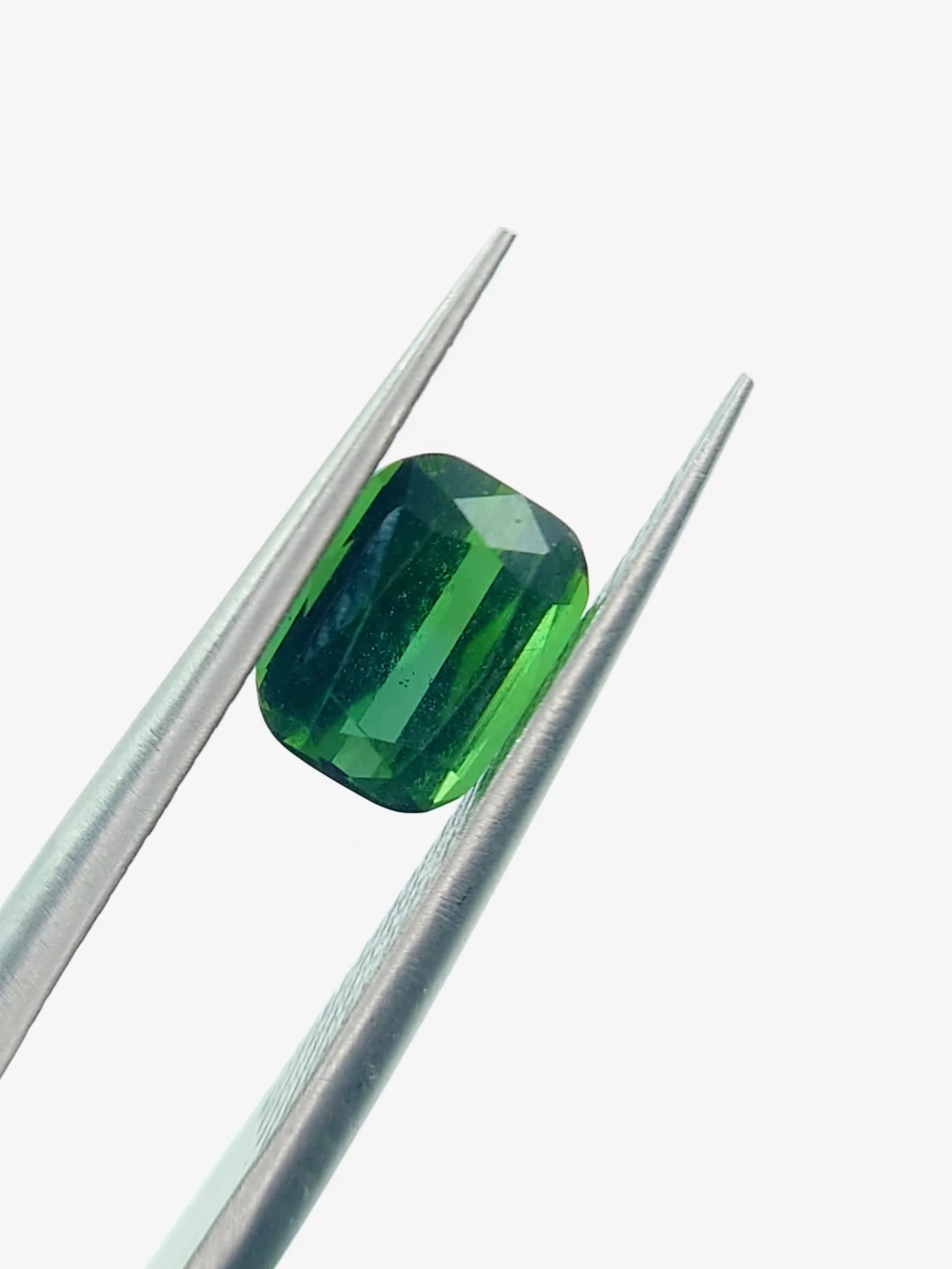 1.21ct Natural Forest Green Tourmaline Cushion Cut Loose Gemstone From Afghanistan — view 5