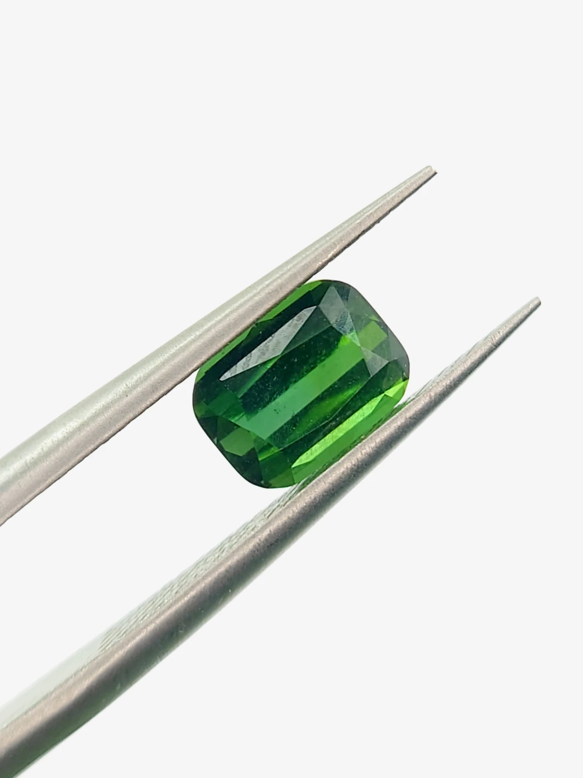 1.21ct Natural Forest Green Tourmaline Cushion Cut Loose Gemstone From Afghanistan — view 6