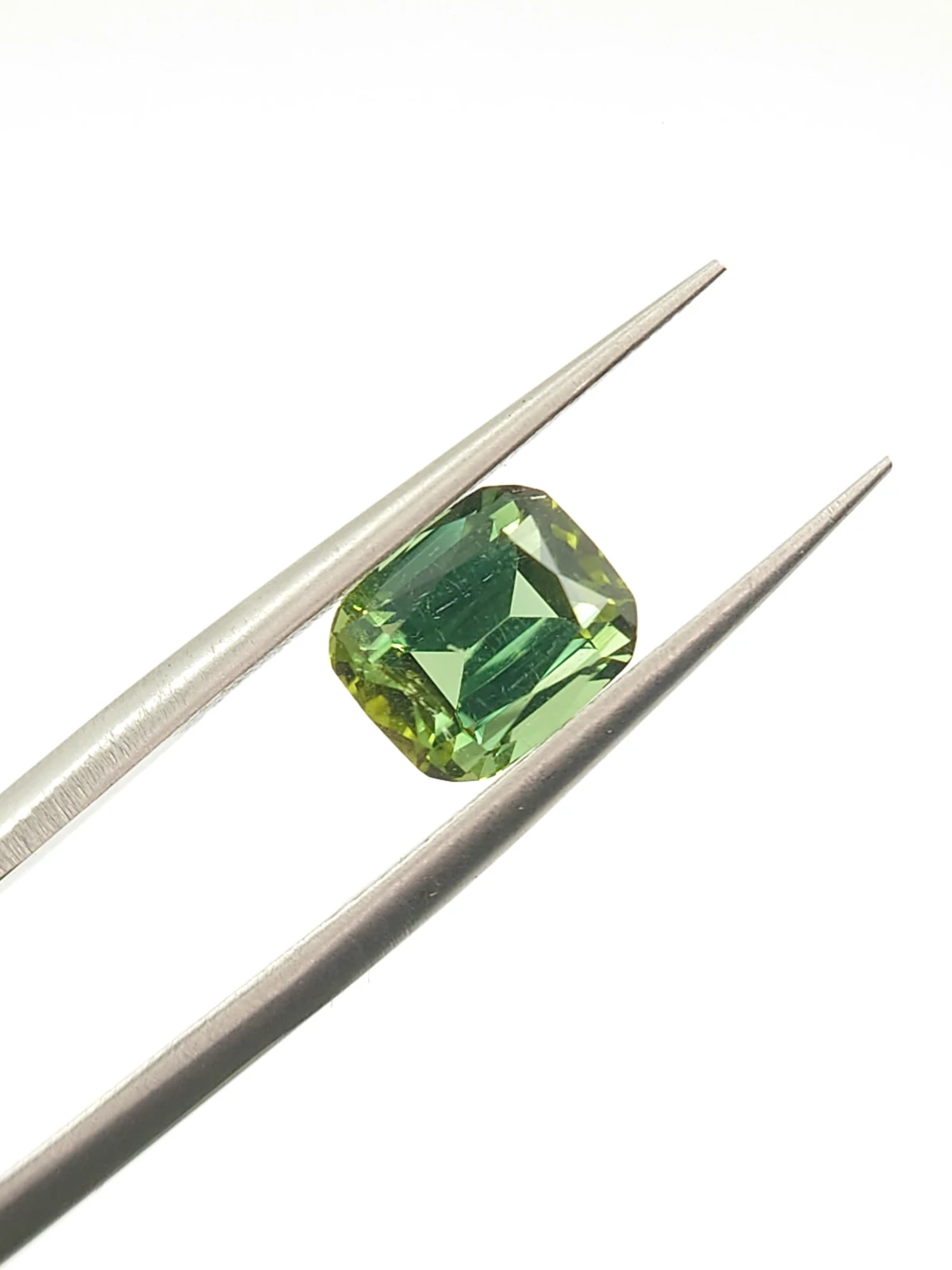 1.79ct Natural Green Tourmaline Step Cushion Cut  Loose Gemstone From Afghanistan — view 6
