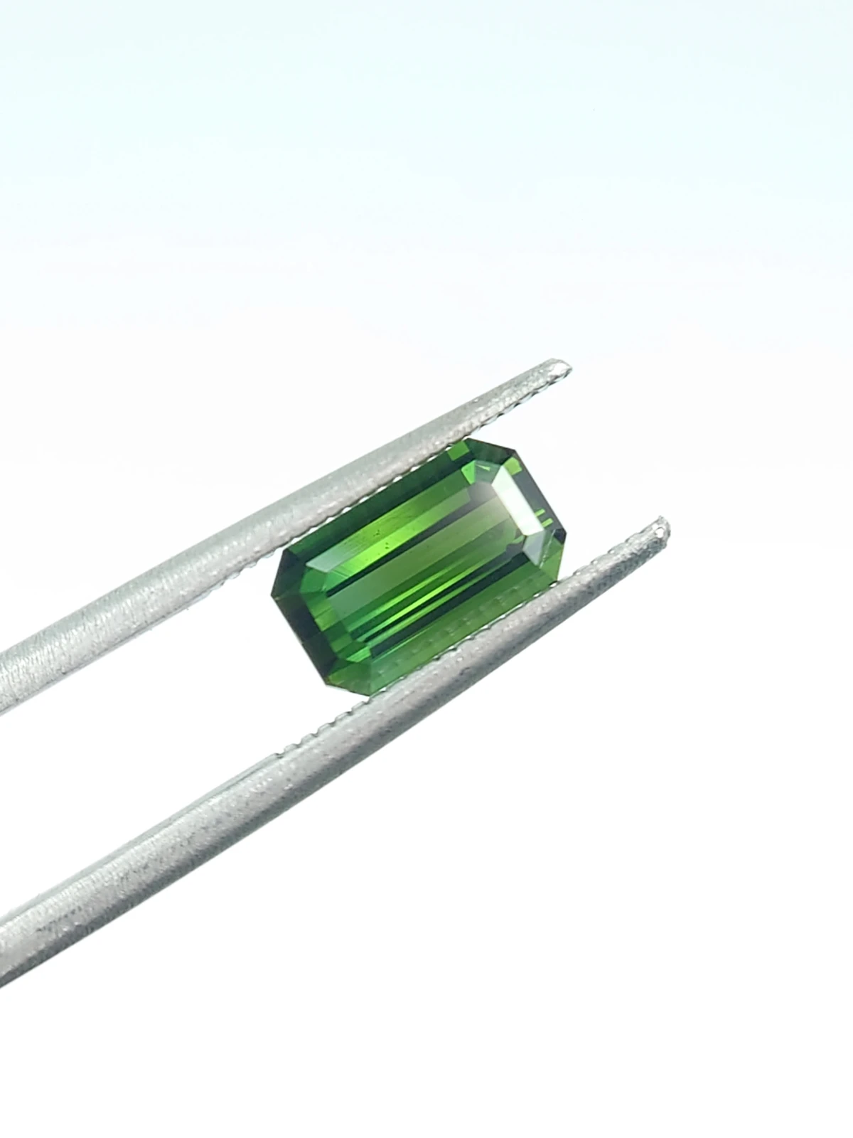 1.50ct Natural Green Tourmaline Ascher Cut Loose Gemstone  From Afghanistan — view 1