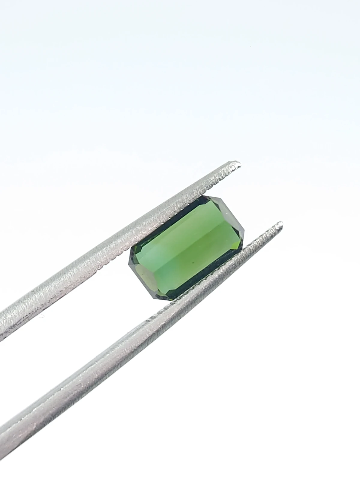 1.50ct Natural Green Tourmaline Ascher Cut Loose Gemstone  From Afghanistan — view 2