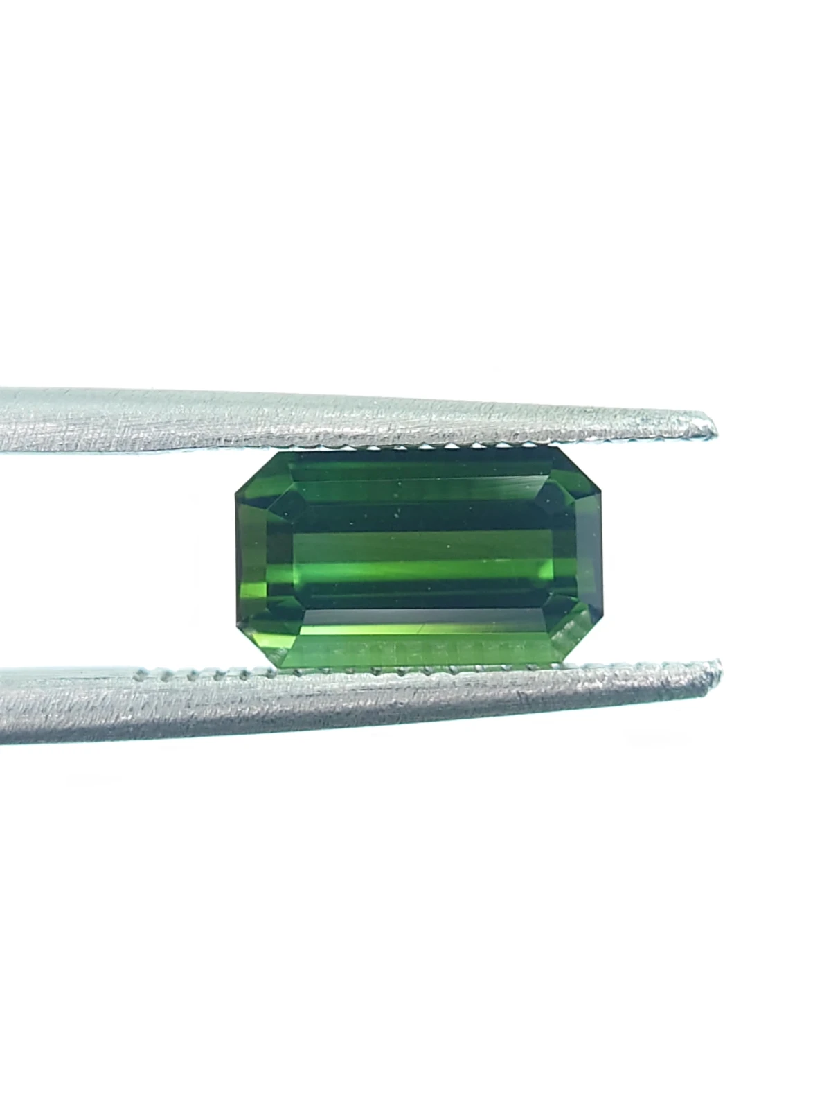1.50ct Natural Green Tourmaline Ascher Cut Loose Gemstone  From Afghanistan — view 4