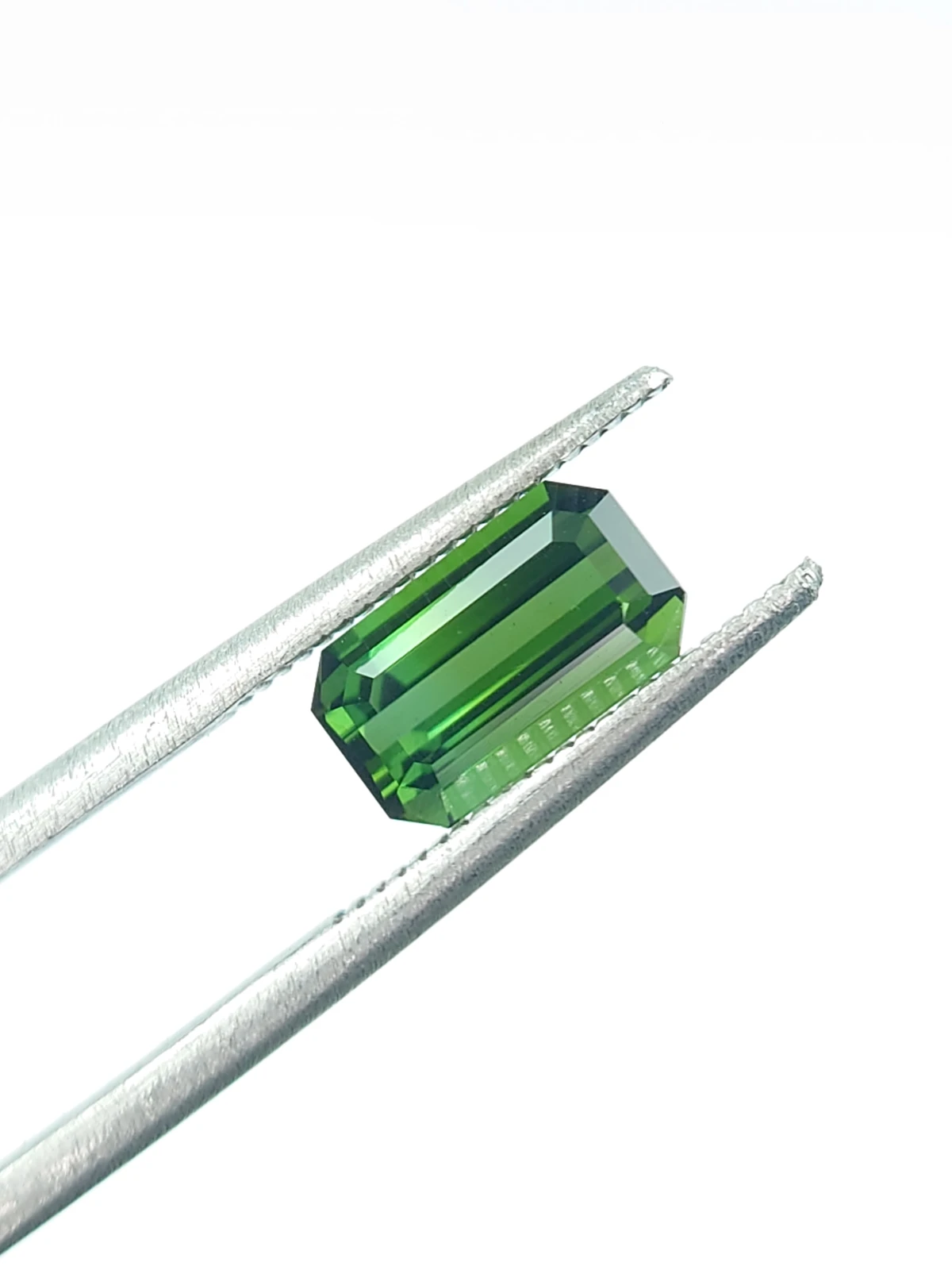 1.50ct Natural Green Tourmaline Ascher Cut Loose Gemstone  From Afghanistan — view 5