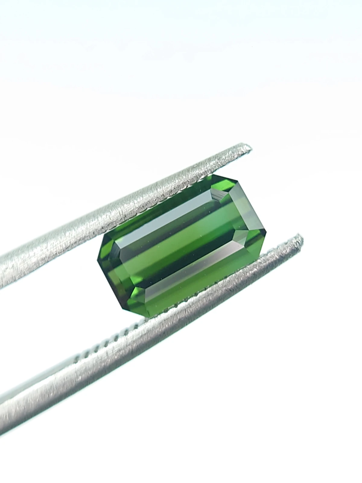 1.50ct Natural Green Tourmaline Ascher Cut Loose Gemstone  From Afghanistan — view 6