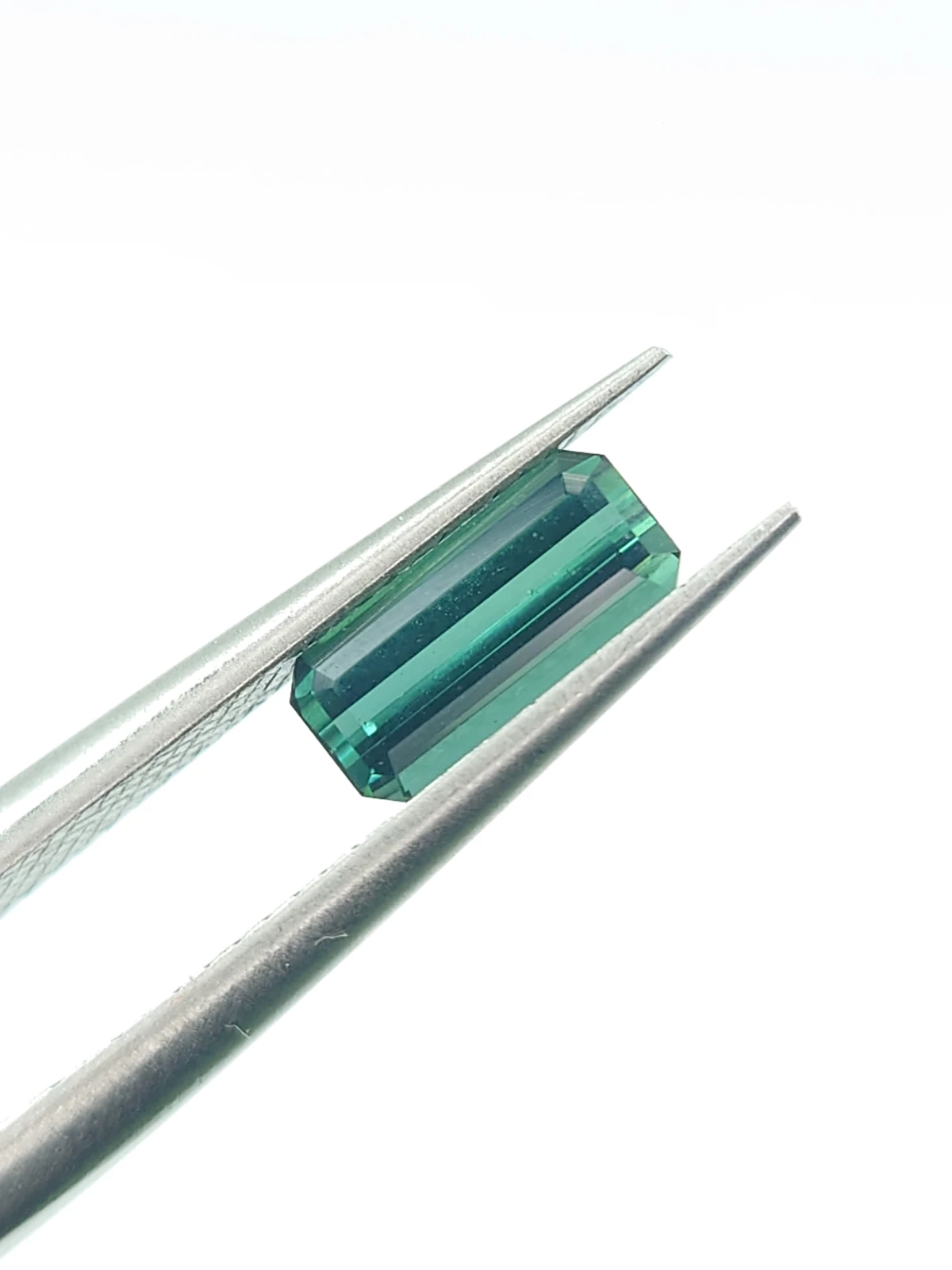 0.76ct Natural Teal Tourmaline Emerald Cut Loose Gemstone From Afghanistan — view 4