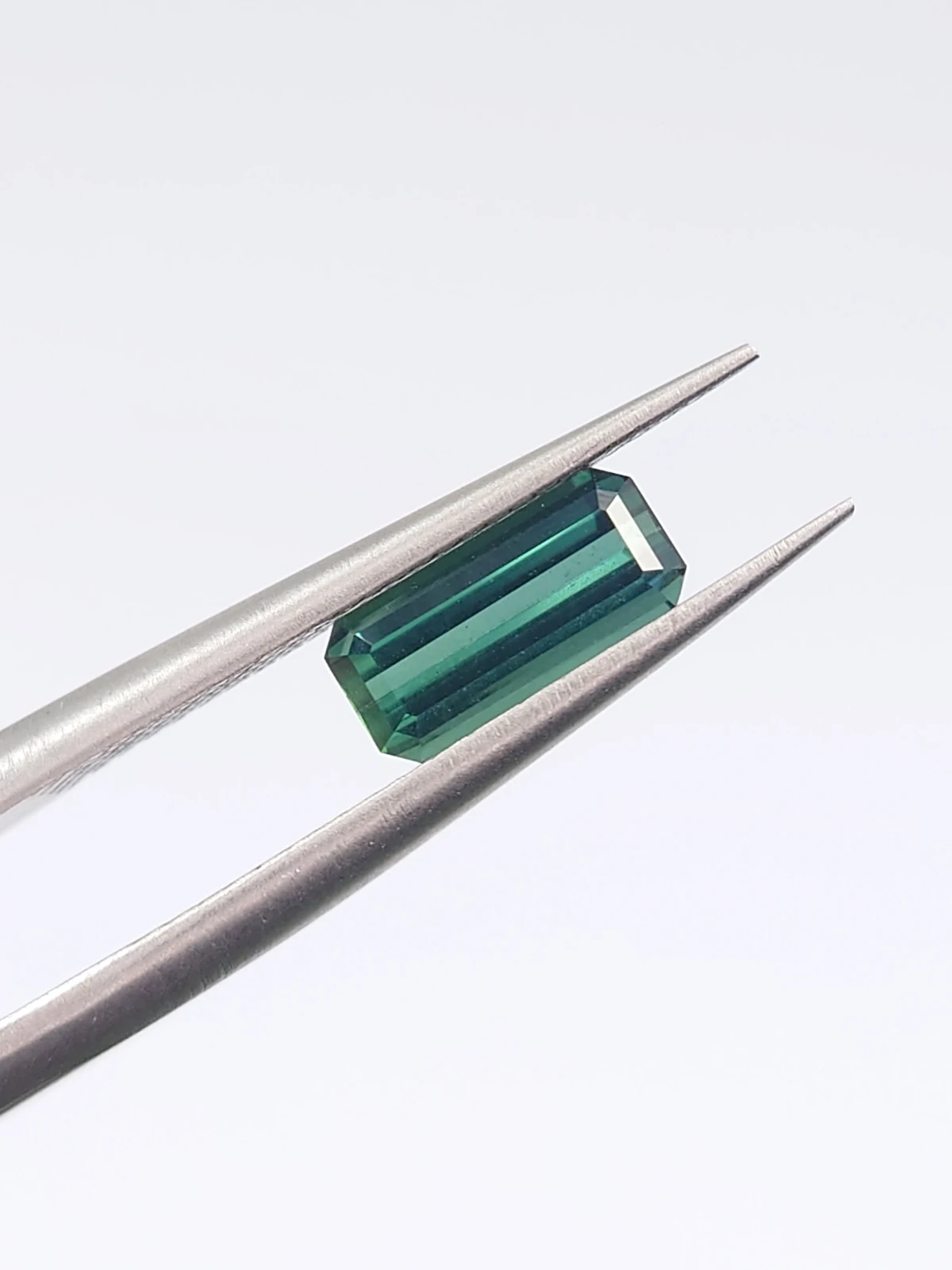 0.76ct Natural Teal Tourmaline Emerald Cut Loose Gemstone From Afghanistan — view 5
