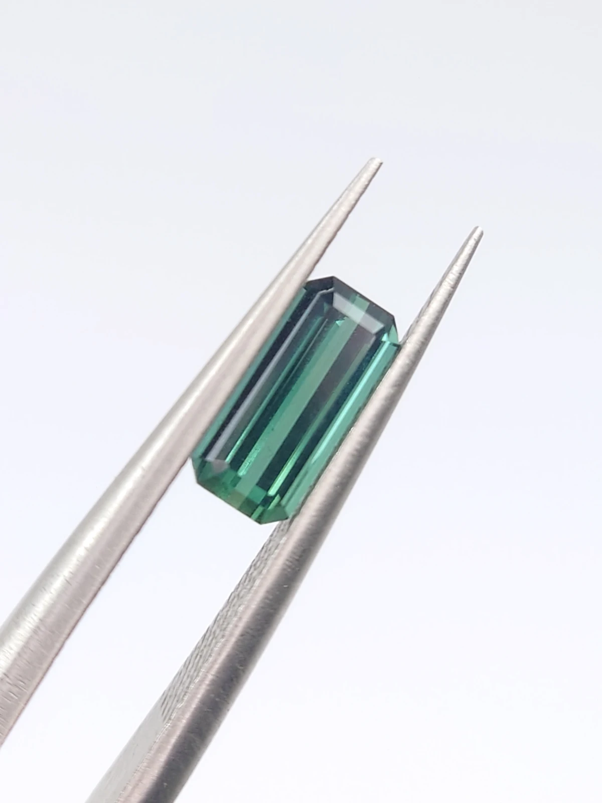 0.76ct Natural Teal Tourmaline Emerald Cut Loose Gemstone From Afghanistan — view 6
