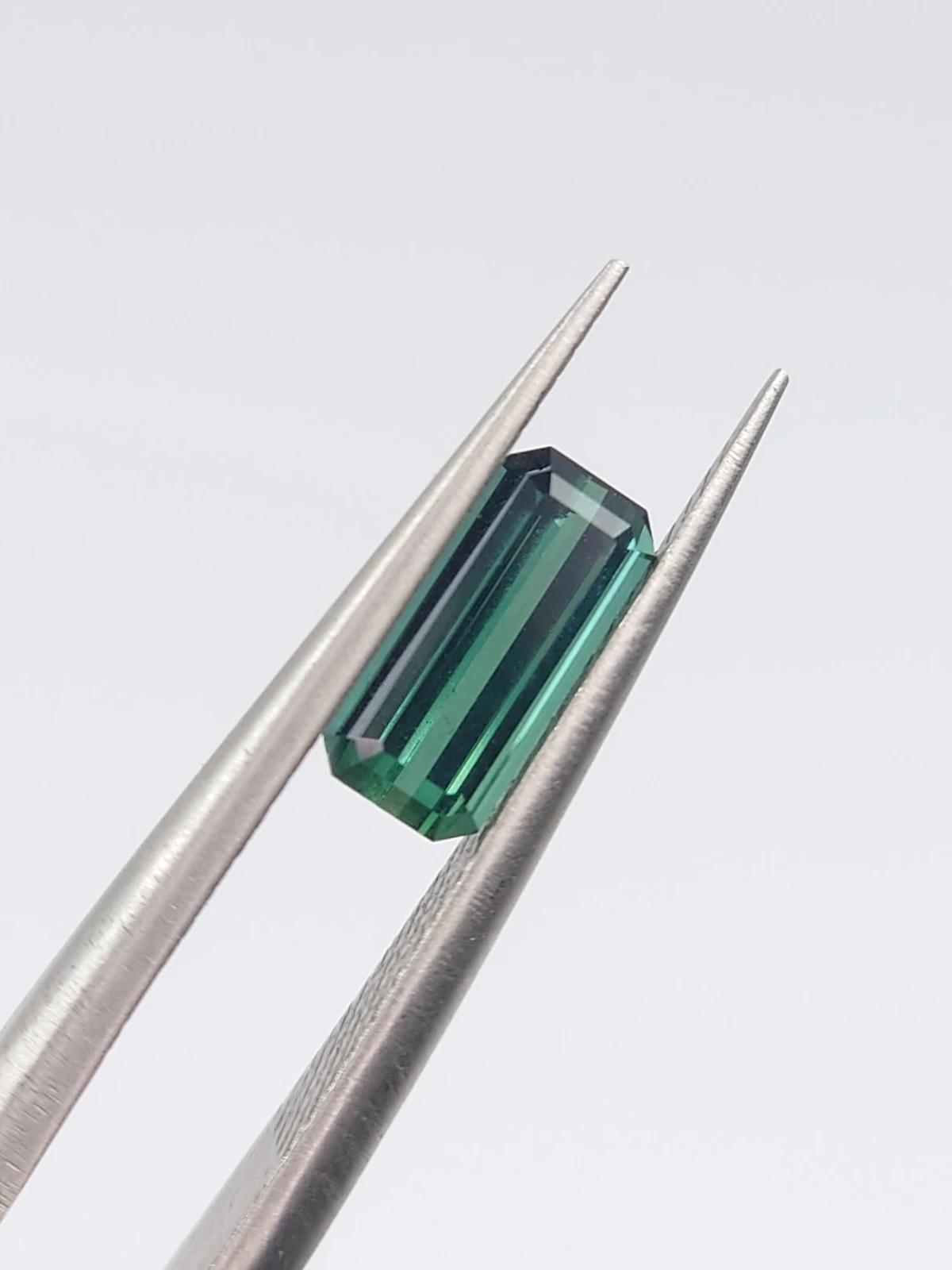 0.76ct Natural Teal Tourmaline Emerald Cut Loose Gemstone From Afghanistan — view 7