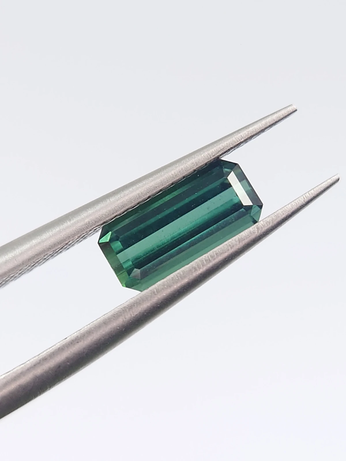 0.76ct Natural Teal Tourmaline Emerald Cut Loose Gemstone From Afghanistan — view 8