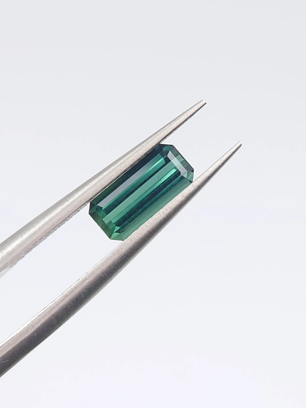 0.76ct Natural Teal Tourmaline Emerald Cut Loose Gemstone From Afghanistan — view 9
