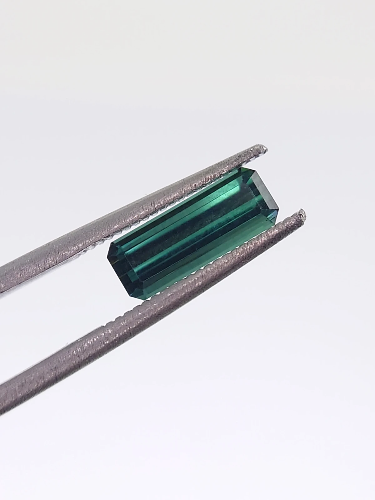 1.30ct Natural Teal Tourmaline Step Cut Loose Gemstone From Afghanistan — view 1