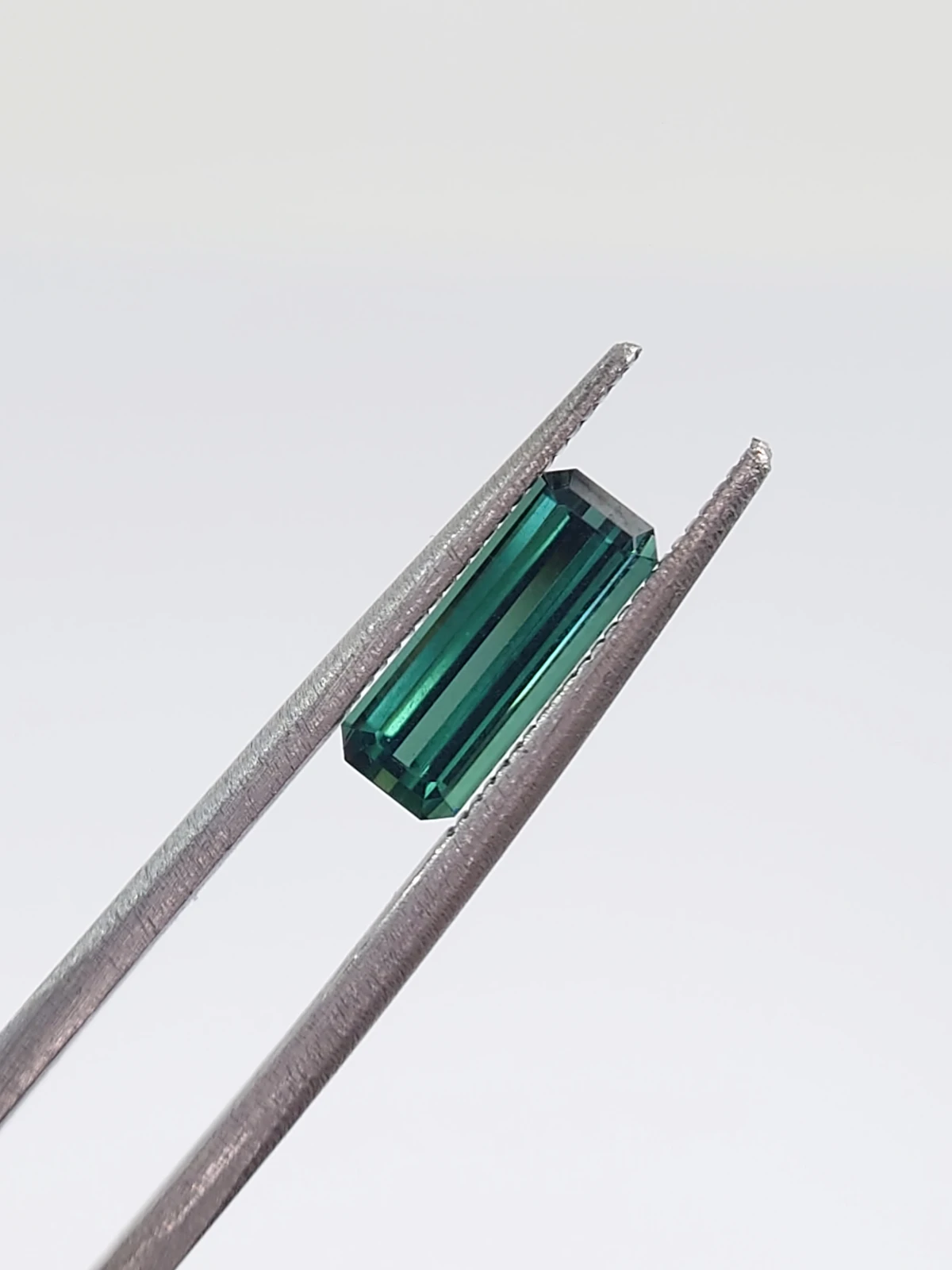 1.30ct Natural Teal Tourmaline Step Cut Loose Gemstone From Afghanistan — view 5
