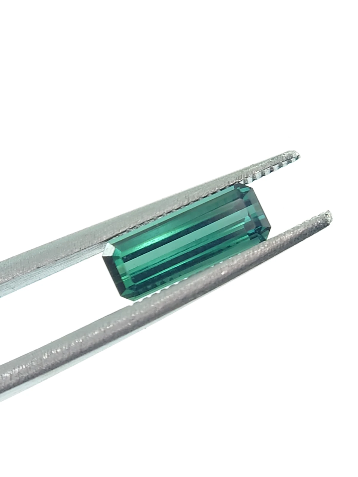1.30ct Natural Teal Tourmaline Step Cut Loose Gemstone From Afghanistan — view 6