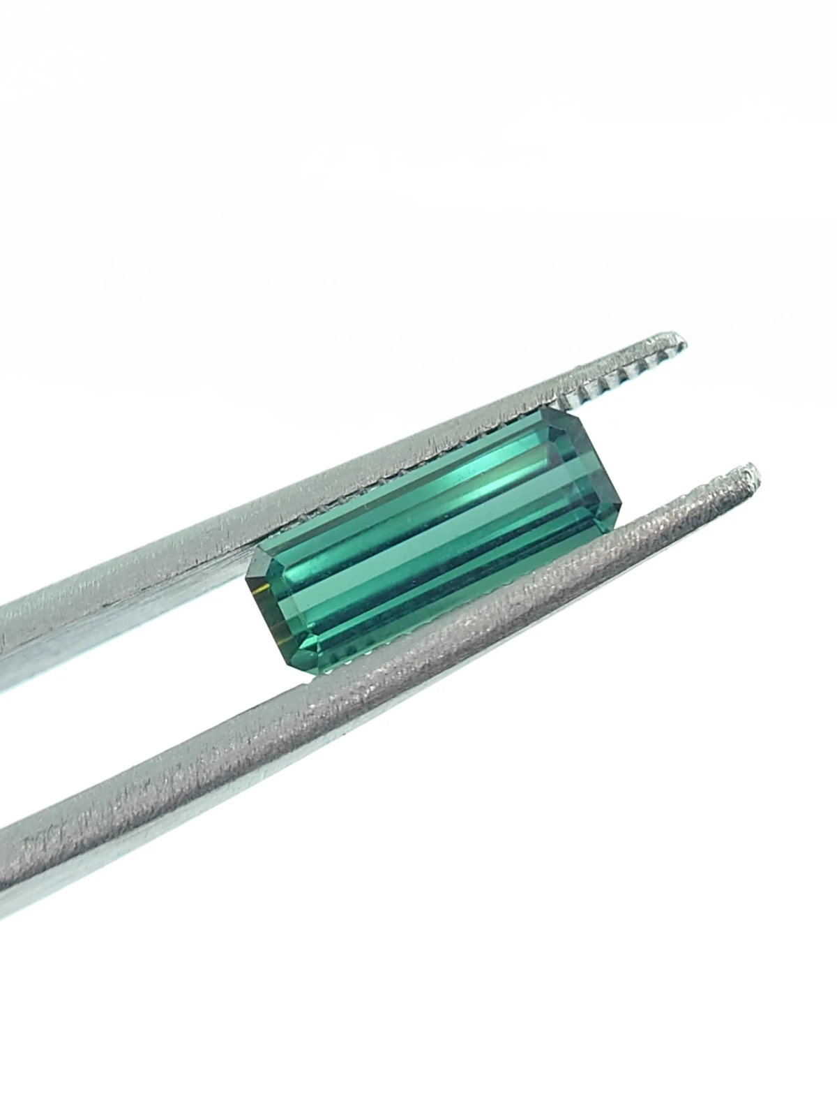 1.30ct Natural Teal Tourmaline Step Cut Loose Gemstone From Afghanistan — view 8