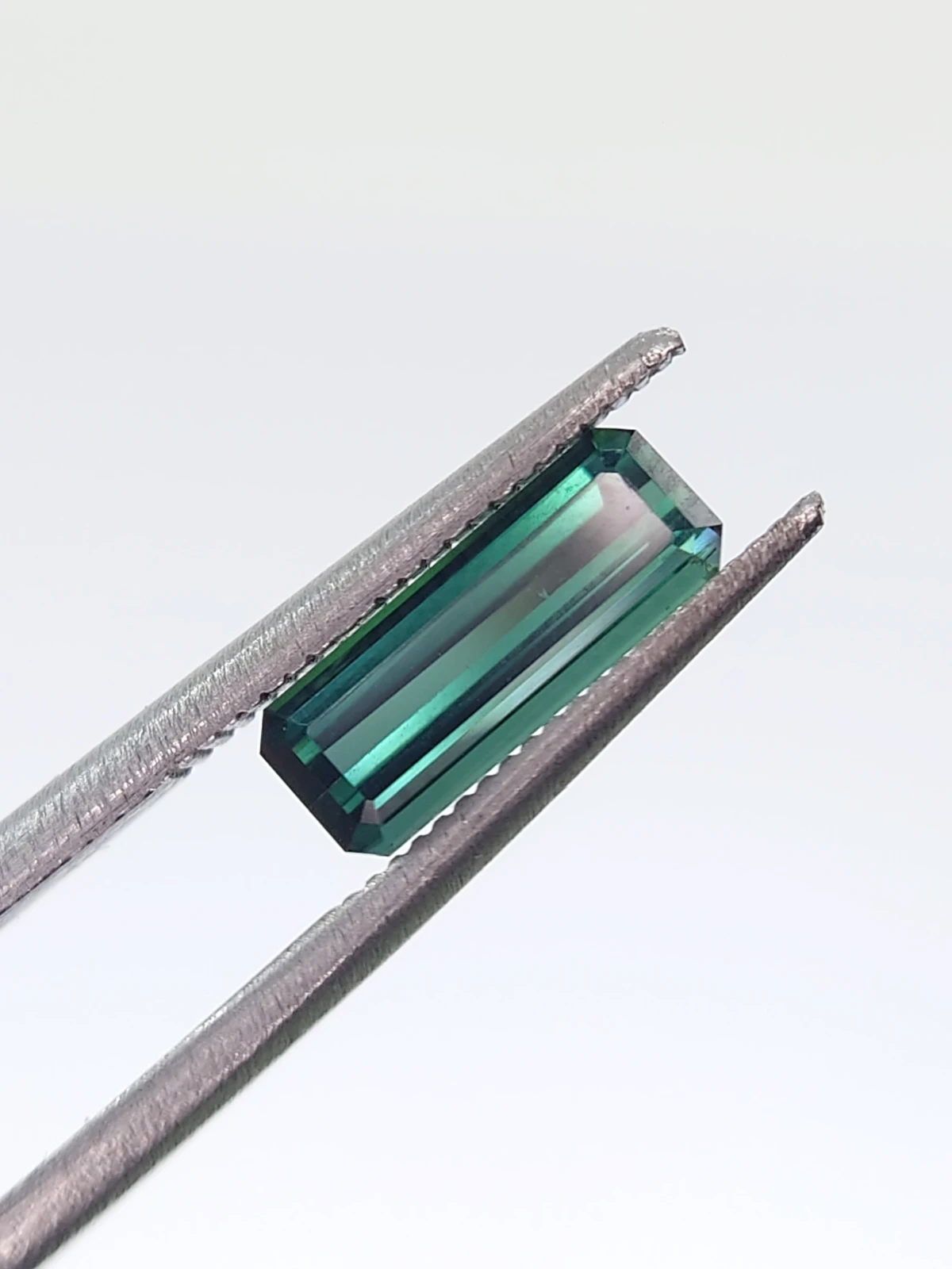 1.30ct Natural Teal Tourmaline Step Cut Loose Gemstone From Afghanistan — view 9
