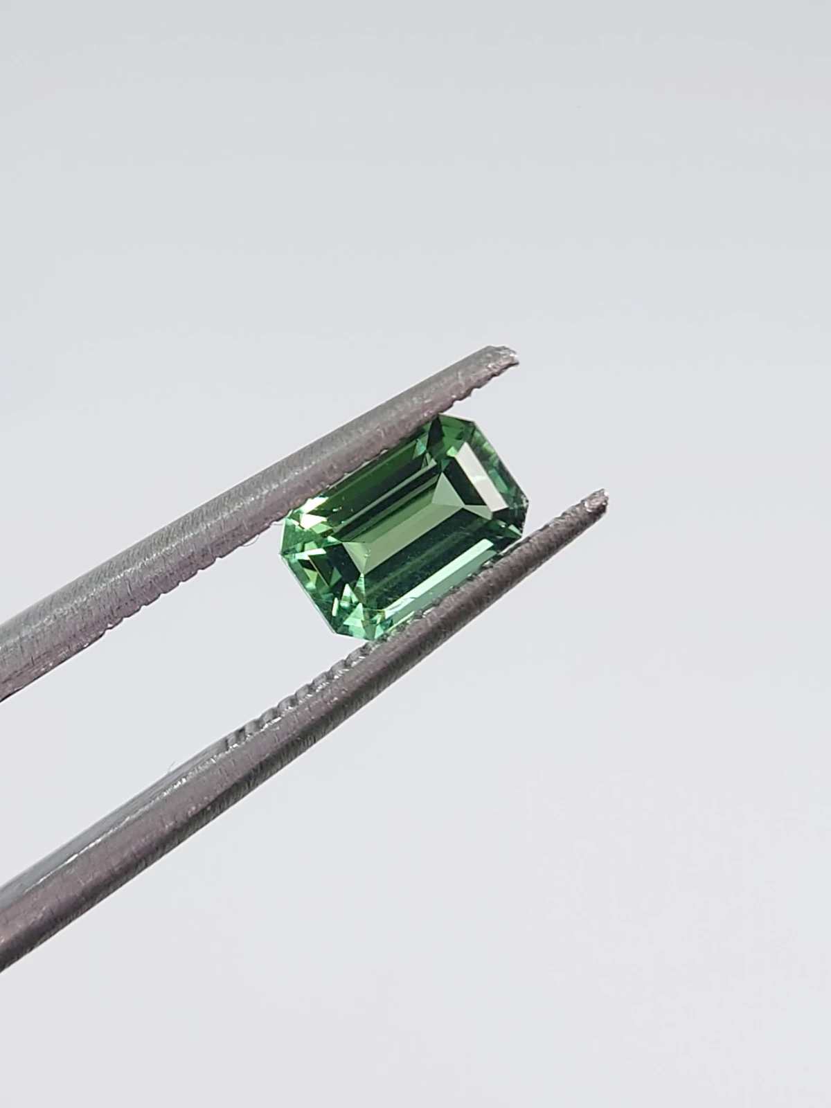 0.74ct Natural Green Tourmaline Ascher Cut Loose Gemstone From Afghanistan — view 1