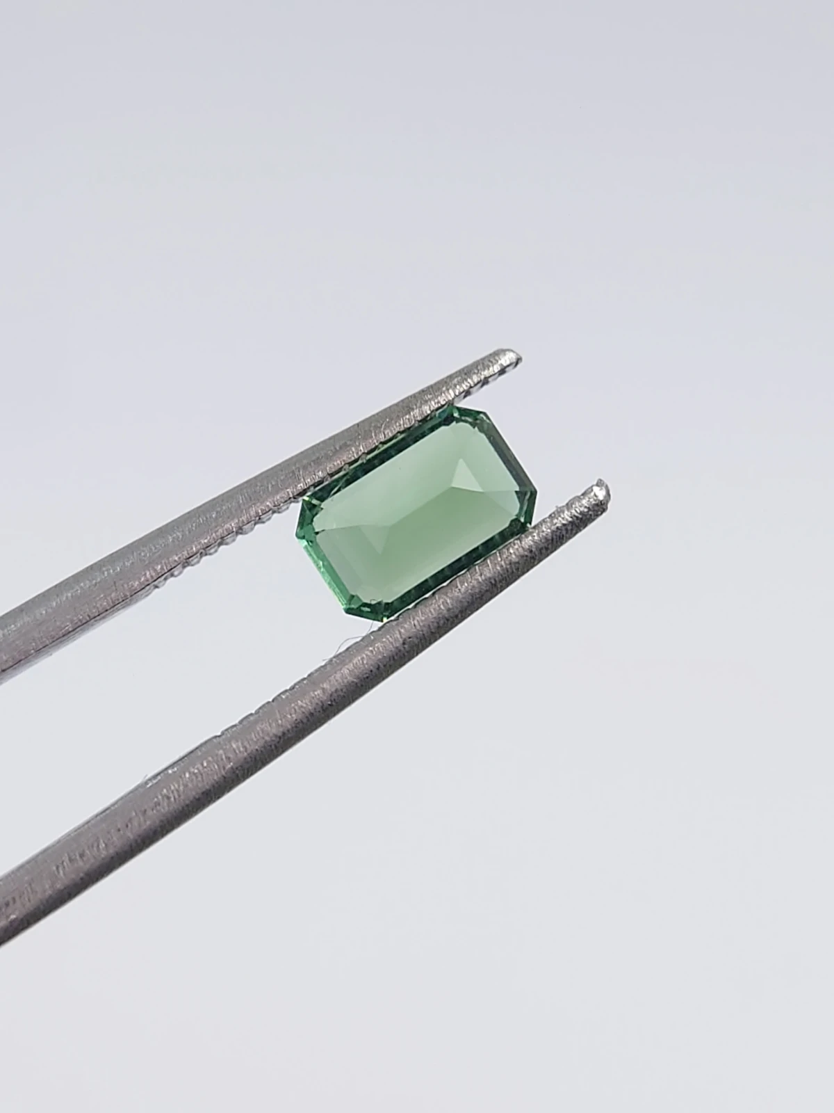 0.74ct Natural Green Tourmaline Ascher Cut Loose Gemstone From Afghanistan — view 3