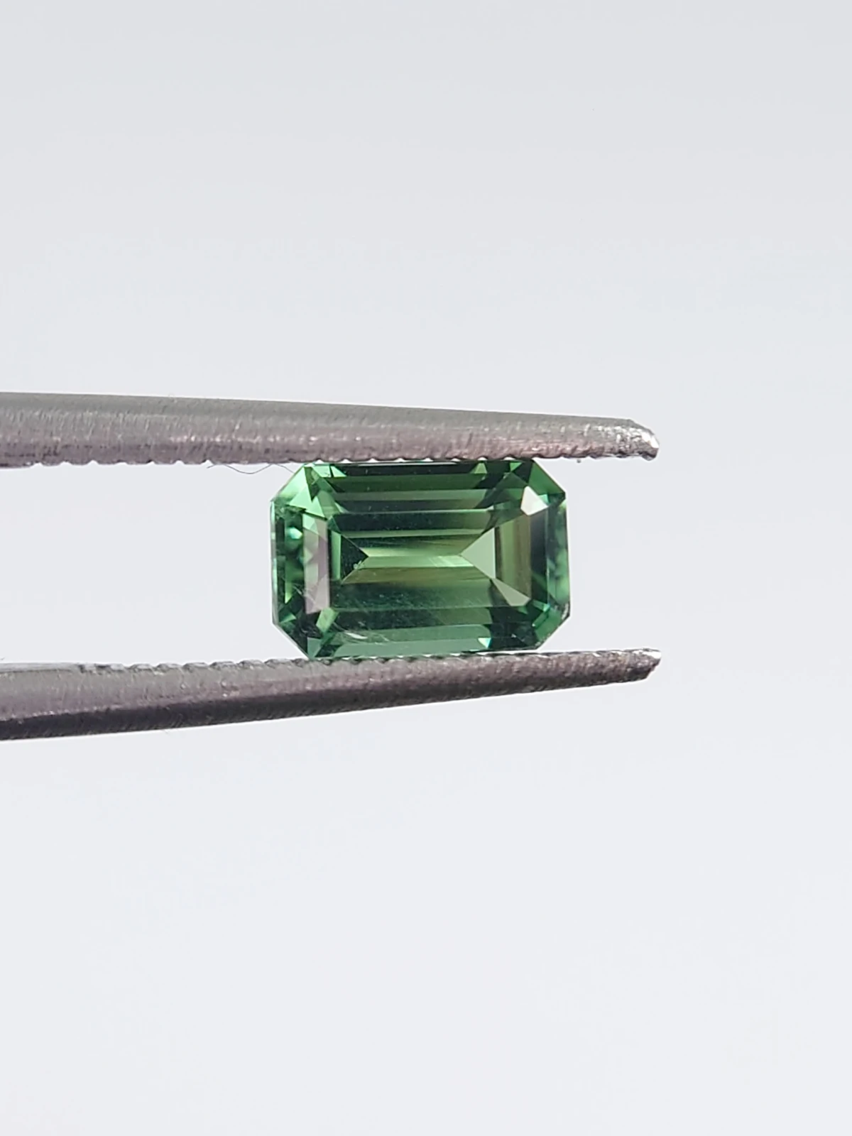 0.74ct Natural Green Tourmaline Ascher Cut Loose Gemstone From Afghanistan — view 4