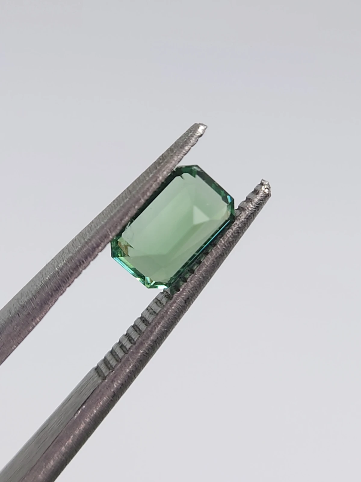 0.74ct Natural Green Tourmaline Ascher Cut Loose Gemstone From Afghanistan — view 7