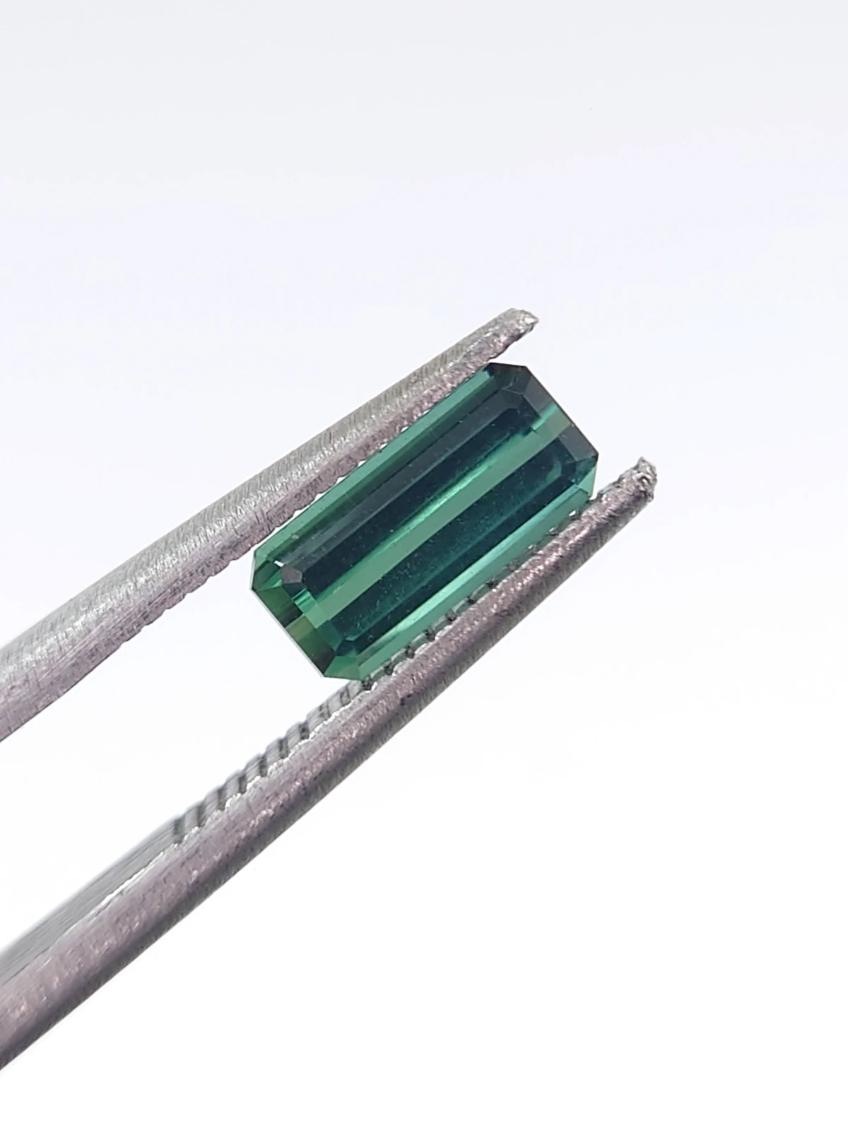 0.88ct Natural Dark Green Octagon Step Cut Loose Gemstone From Afghanistan — view 1