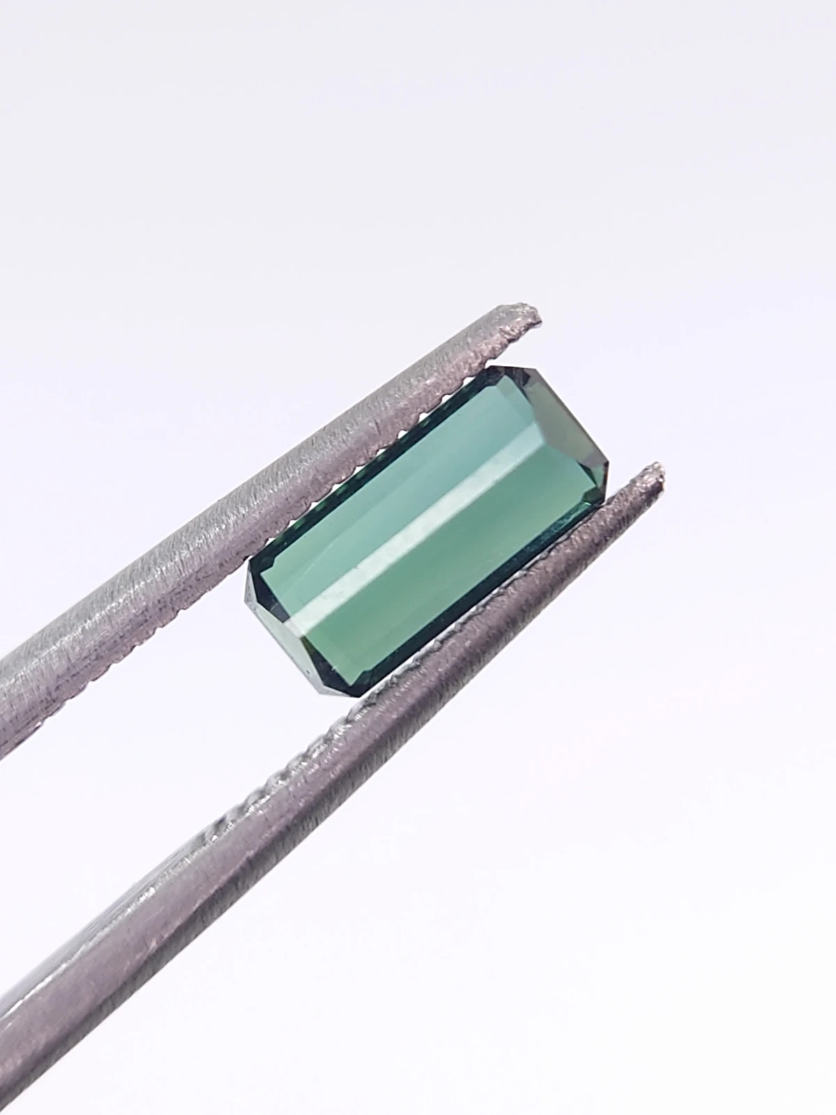 0.88ct Natural Dark Green Octagon Step Cut Loose Gemstone From Afghanistan — view 2