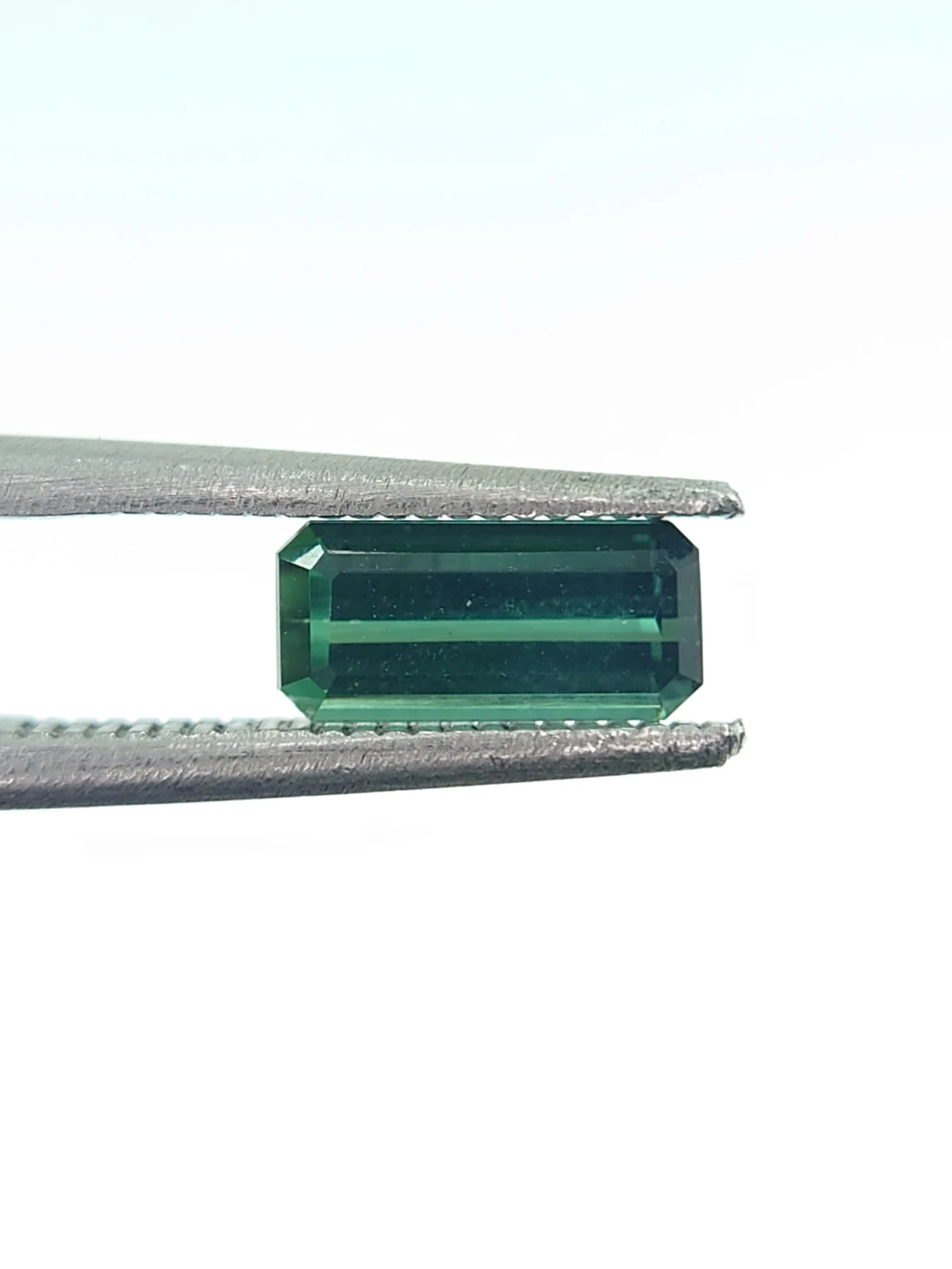 0.88ct Natural Dark Green Octagon Step Cut Loose Gemstone From Afghanistan — view 4