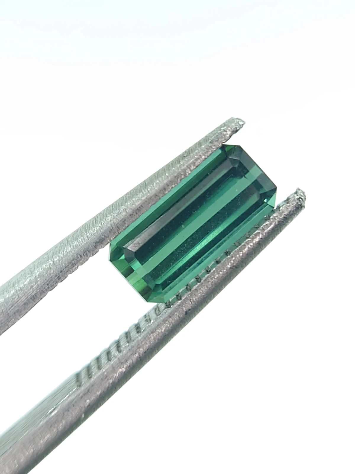 0.88ct Natural Dark Green Octagon Step Cut Loose Gemstone From Afghanistan — view 6