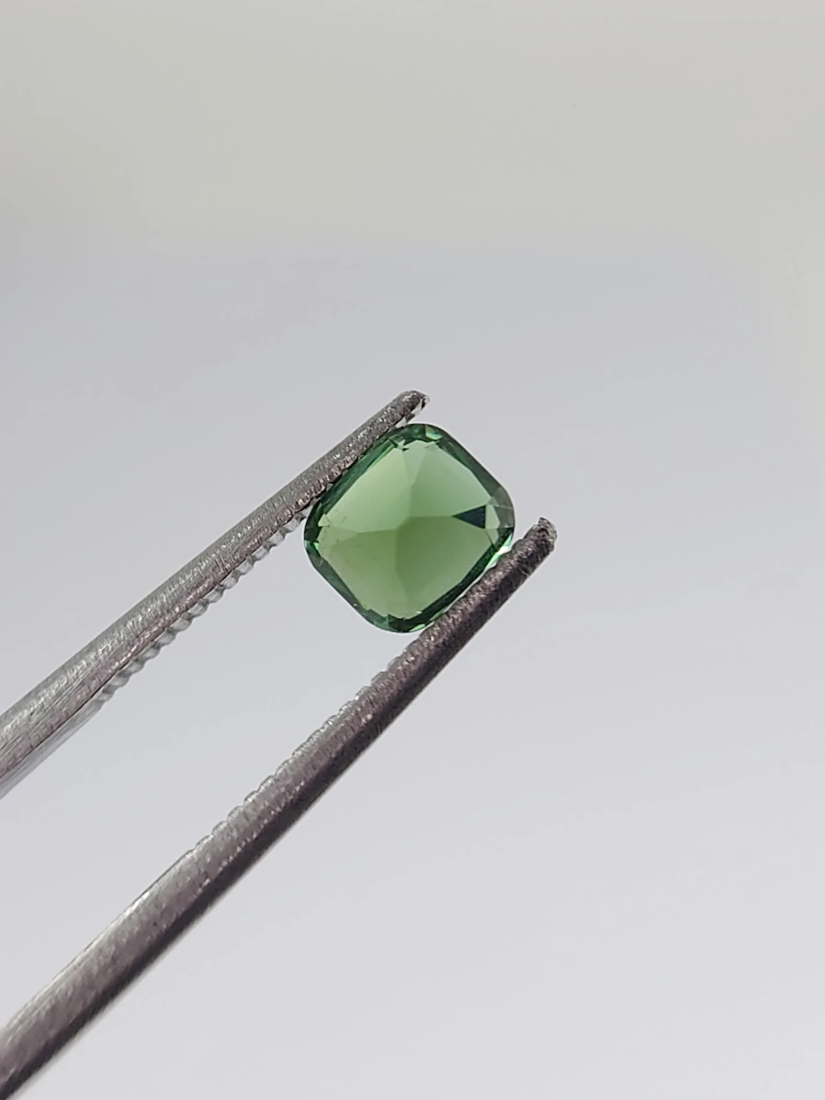 0.72ct Natural Green Tourmaline Cushion Cut Loose Gemstone From Afghanistan — view 1