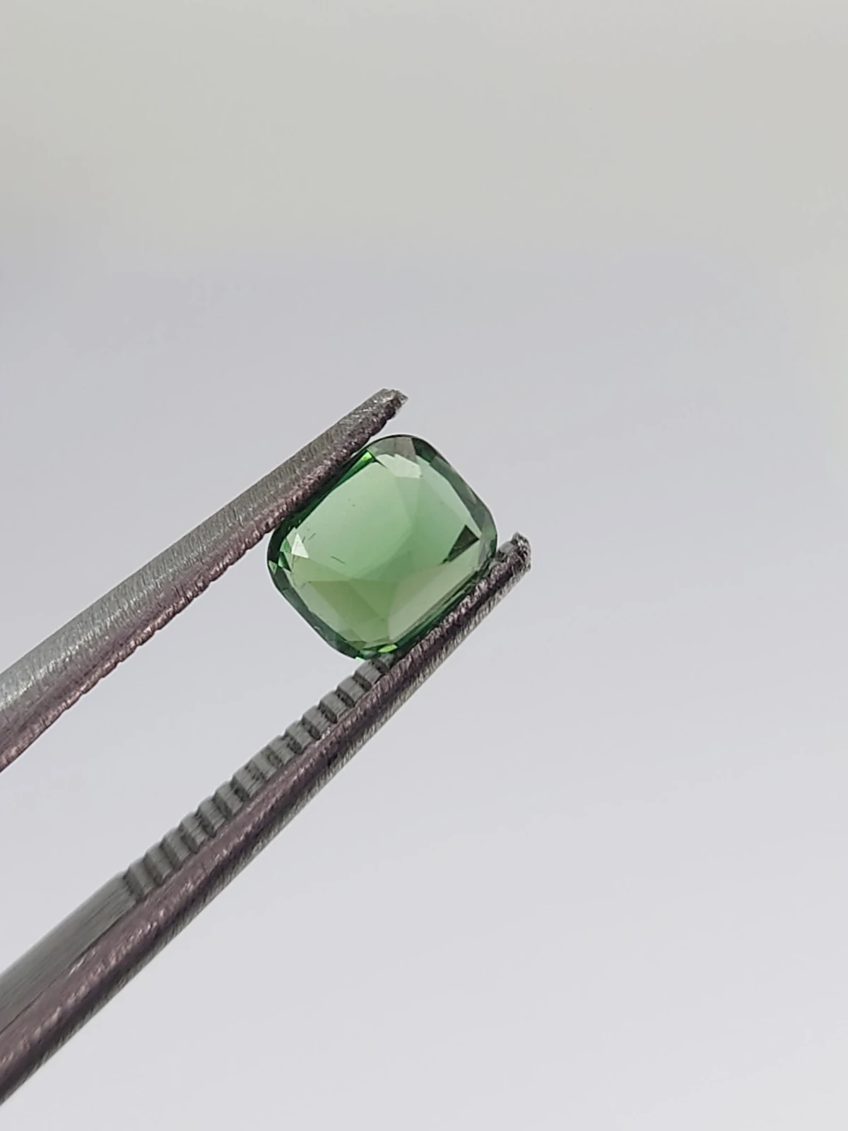 0.72ct Natural Green Tourmaline Cushion Cut Loose Gemstone From Afghanistan — view 2