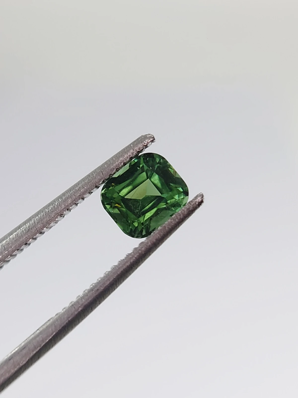 0.72ct Natural Green Tourmaline Cushion Cut Loose Gemstone From Afghanistan — view 3