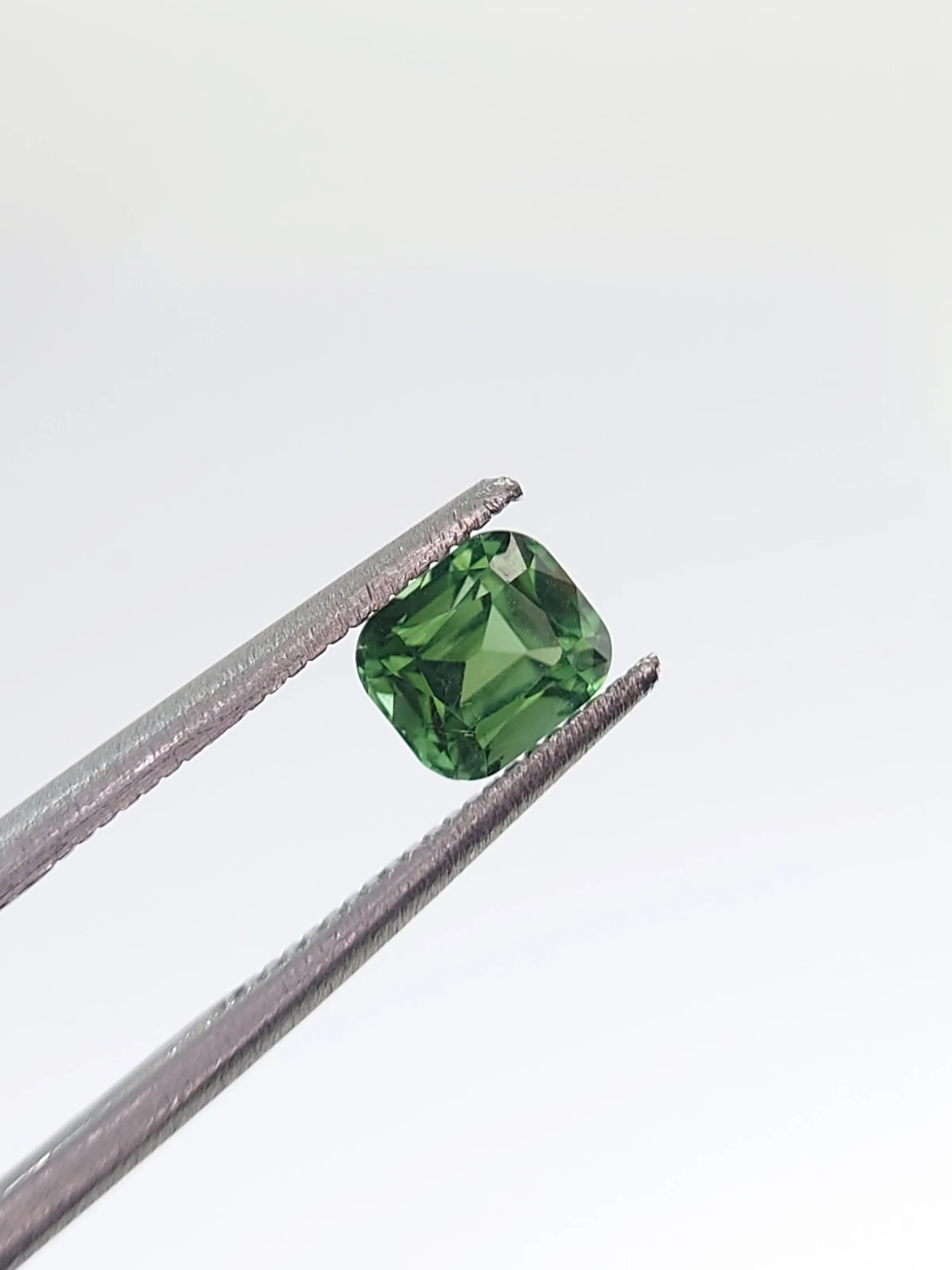 0.72ct Natural Green Tourmaline Cushion Cut Loose Gemstone From Afghanistan — view 5