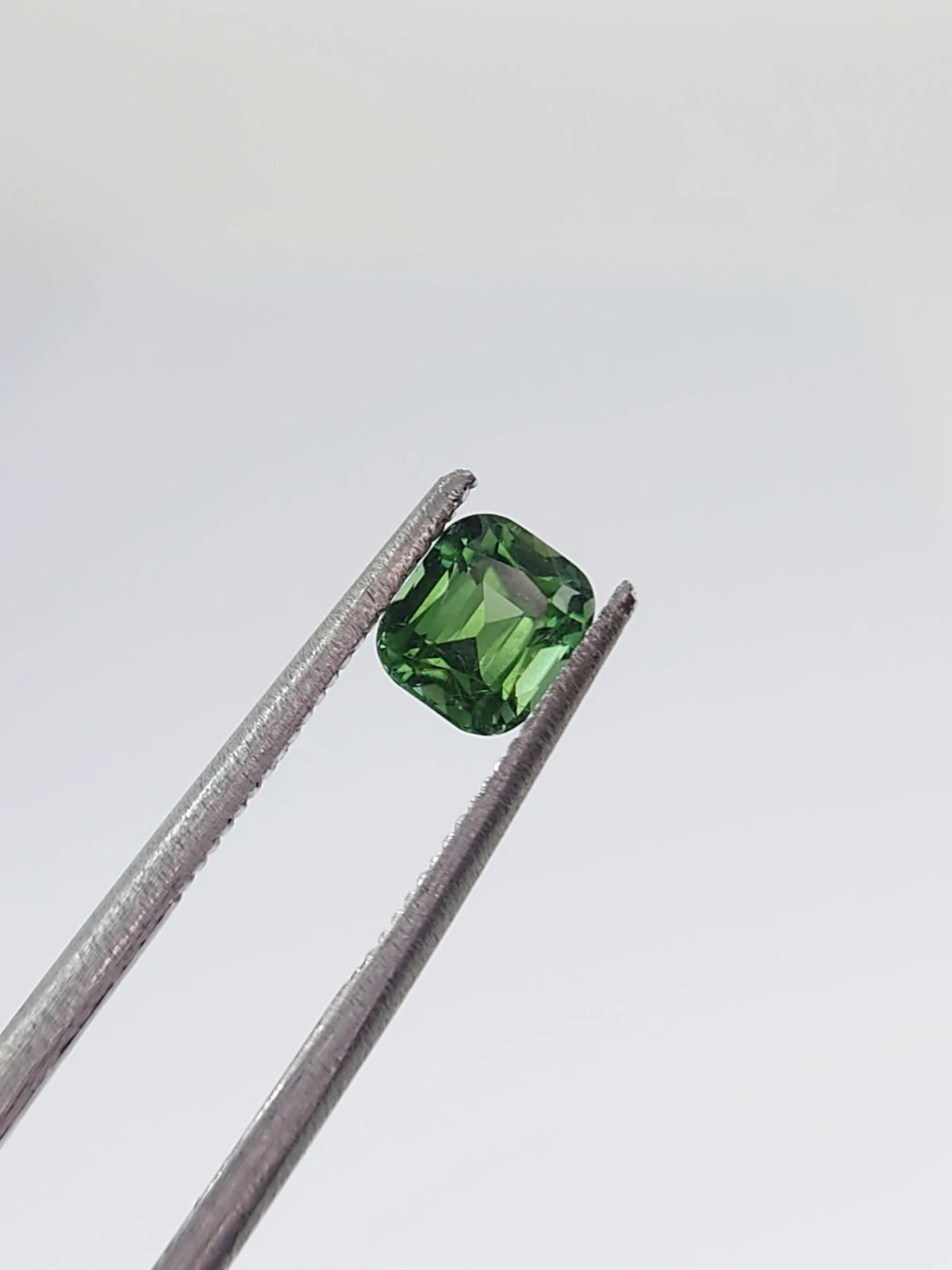 0.72ct Natural Green Tourmaline Cushion Cut Loose Gemstone From Afghanistan — view 7