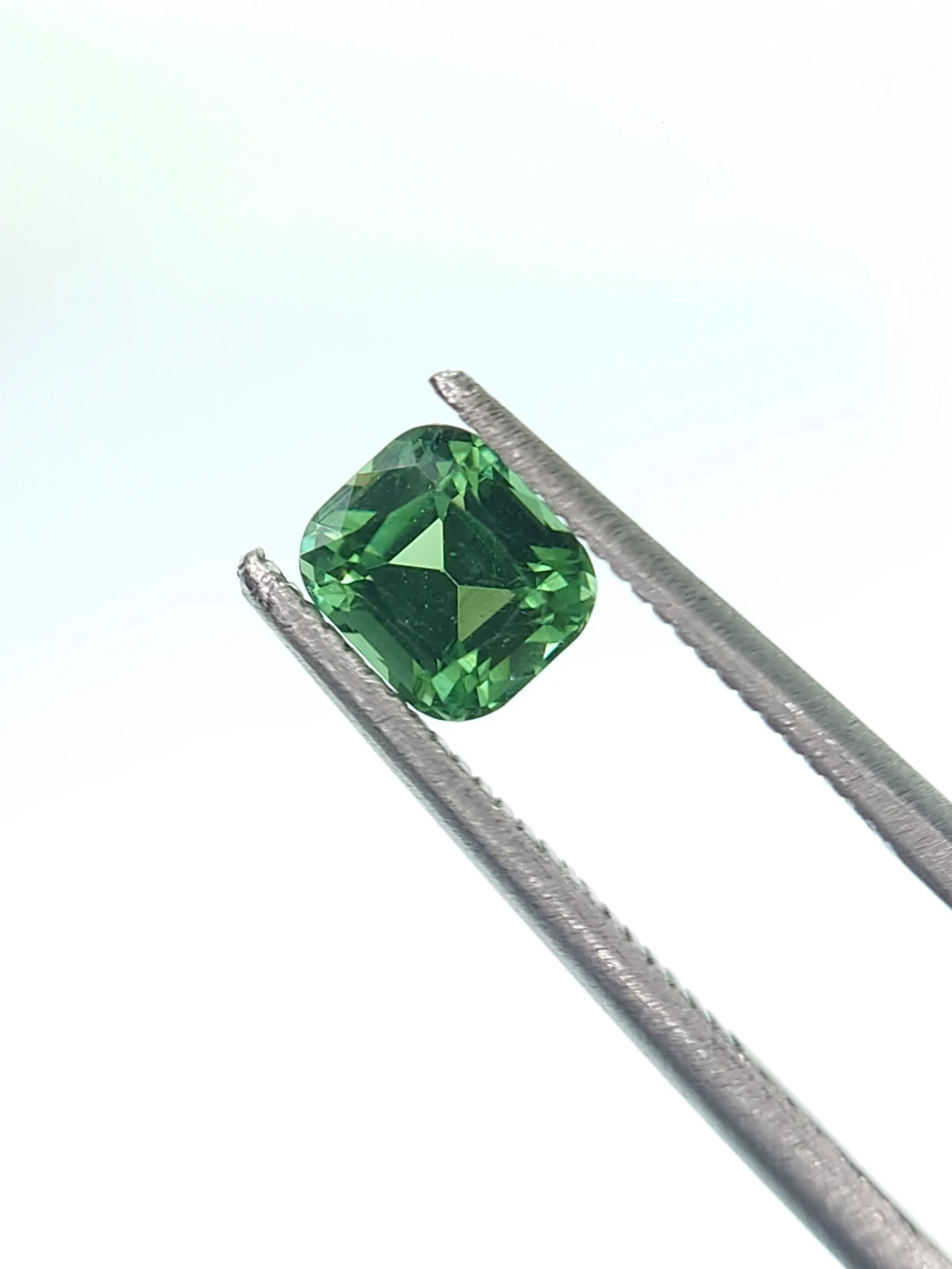 0.72ct Natural Green Tourmaline Cushion Cut Loose Gemstone From Afghanistan — view 8