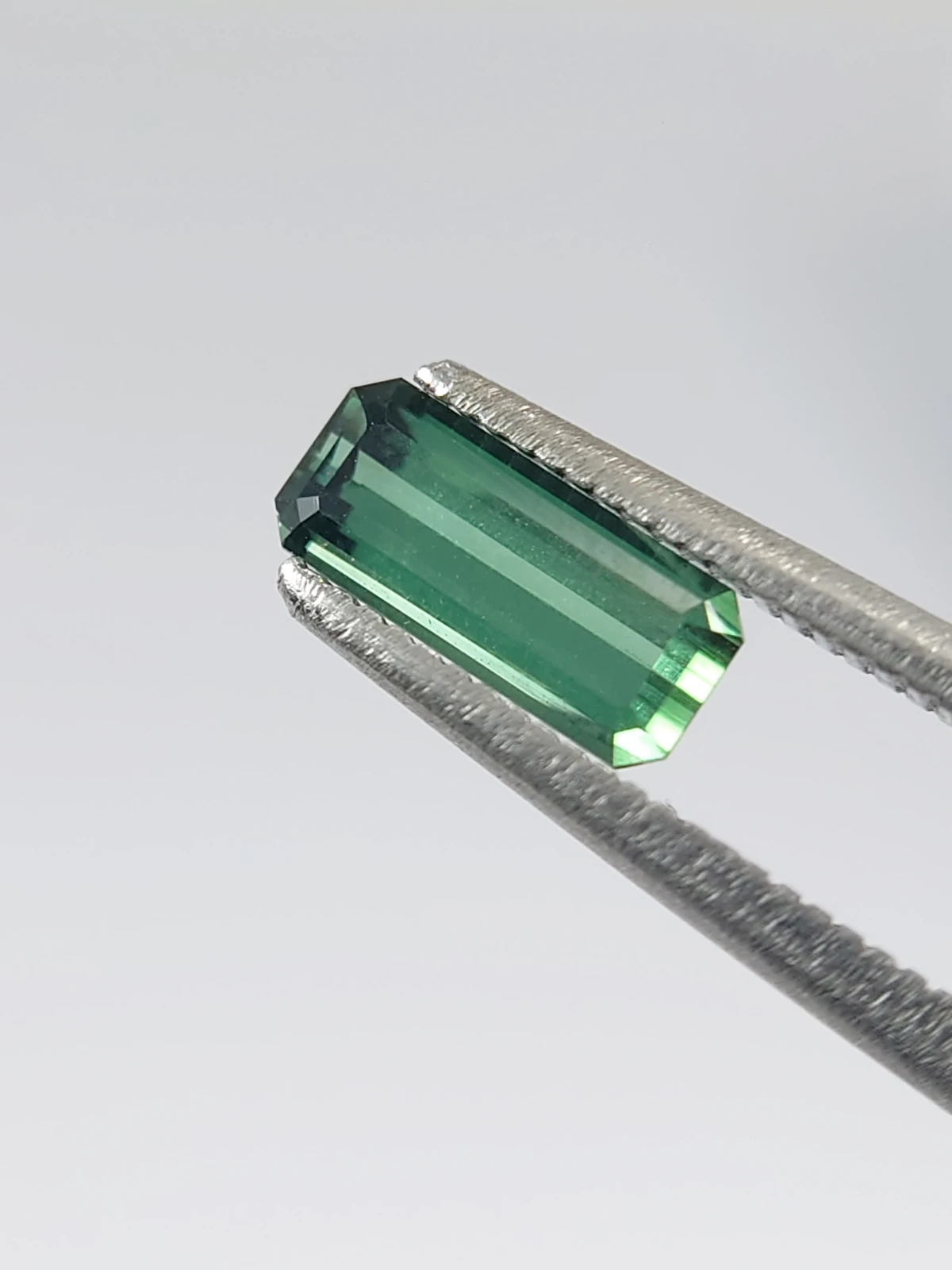 0.71ct Natural Green Tourmaline Octagon Step Cut Loose Gemstone From Afghanistan — view 5