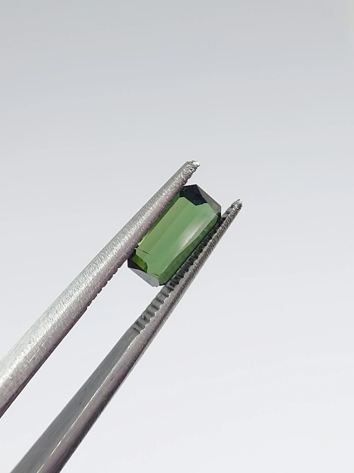 1ct Natural Green Tourmaline Emerald Cut Loose Gemstone From Afghanistan — view 4