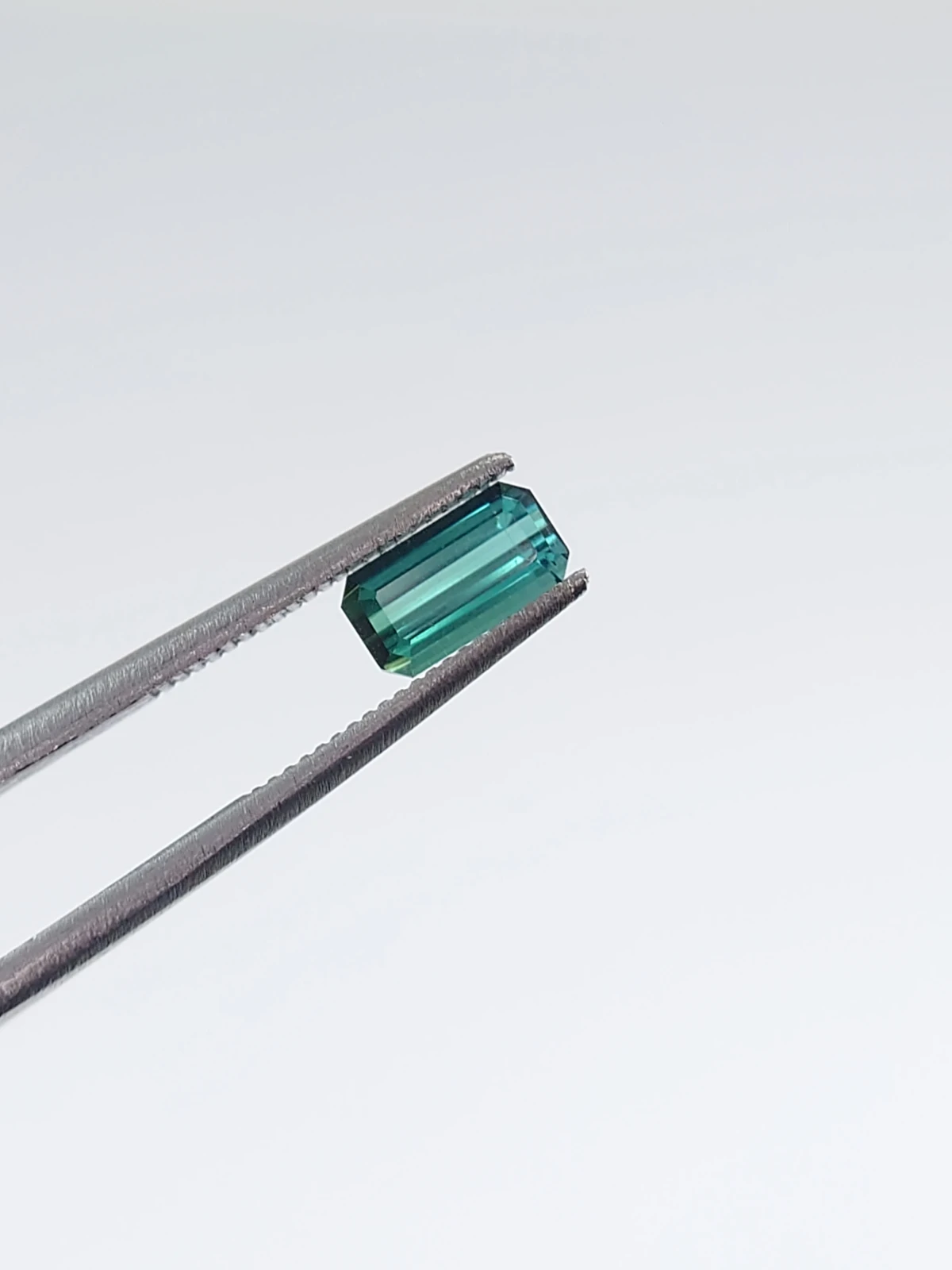 0.92ct Natural Aqua Blue Tourmaline Emerald Cut Loose Gemstone From Afghanistan — view 1