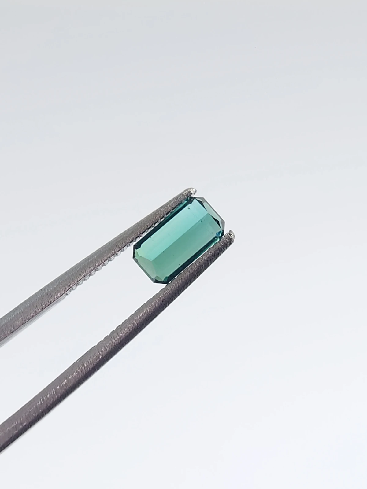 0.92ct Natural Aqua Blue Tourmaline Emerald Cut Loose Gemstone From Afghanistan — view 2