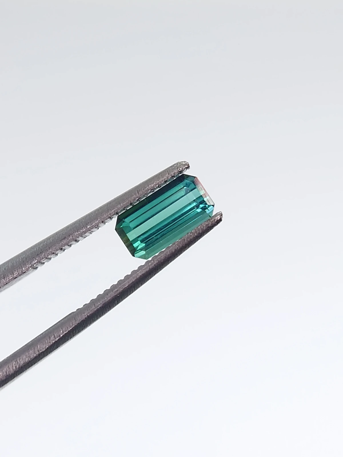 0.92ct Natural Aqua Blue Tourmaline Emerald Cut Loose Gemstone From Afghanistan — view 4