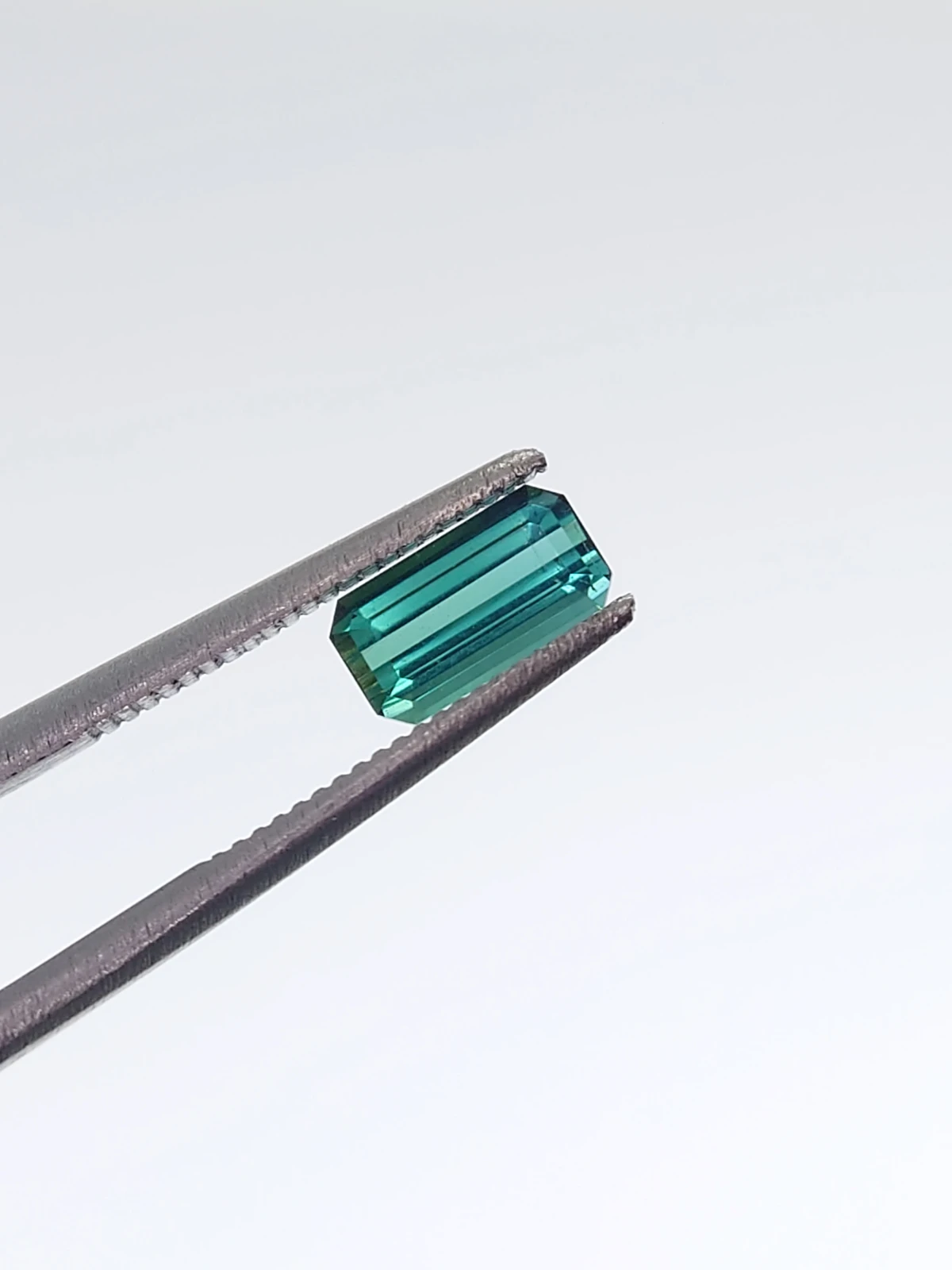 0.92ct Natural Aqua Blue Tourmaline Emerald Cut Loose Gemstone From Afghanistan — view 5