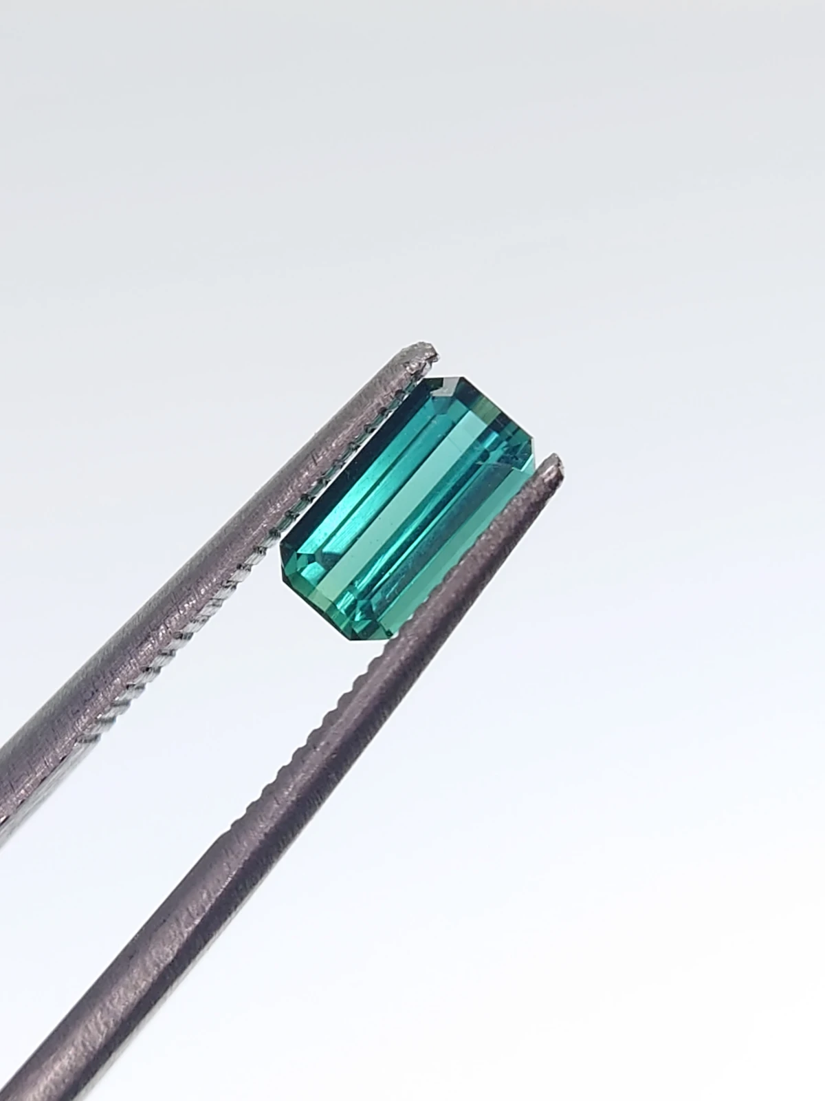 0.92ct Natural Aqua Blue Tourmaline Emerald Cut Loose Gemstone From Afghanistan — view 6