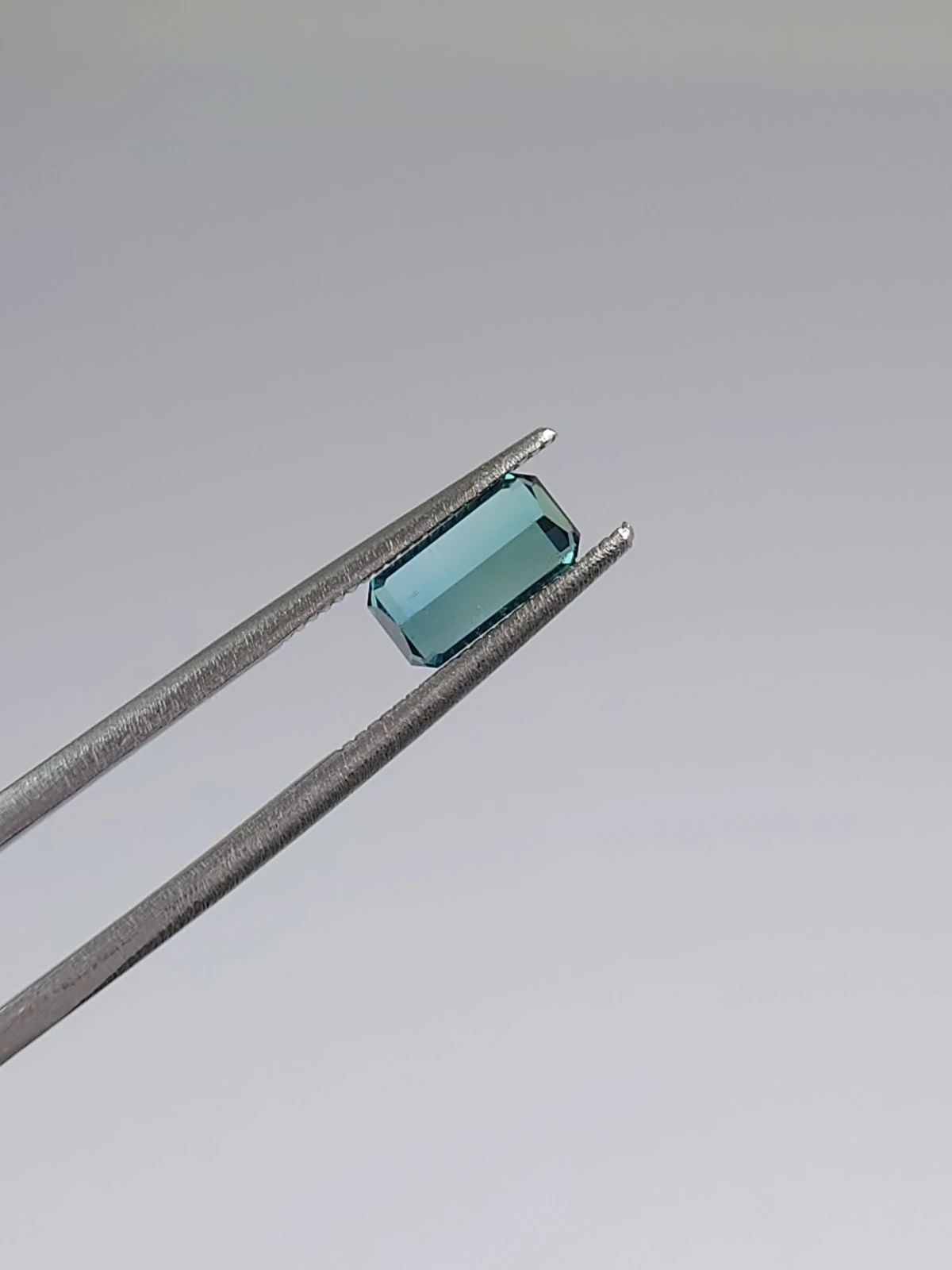 0.77ct Natural Pastel Cayan Tourmaline Emerald Cut Loose Gemstone From Afghanistan — view 1